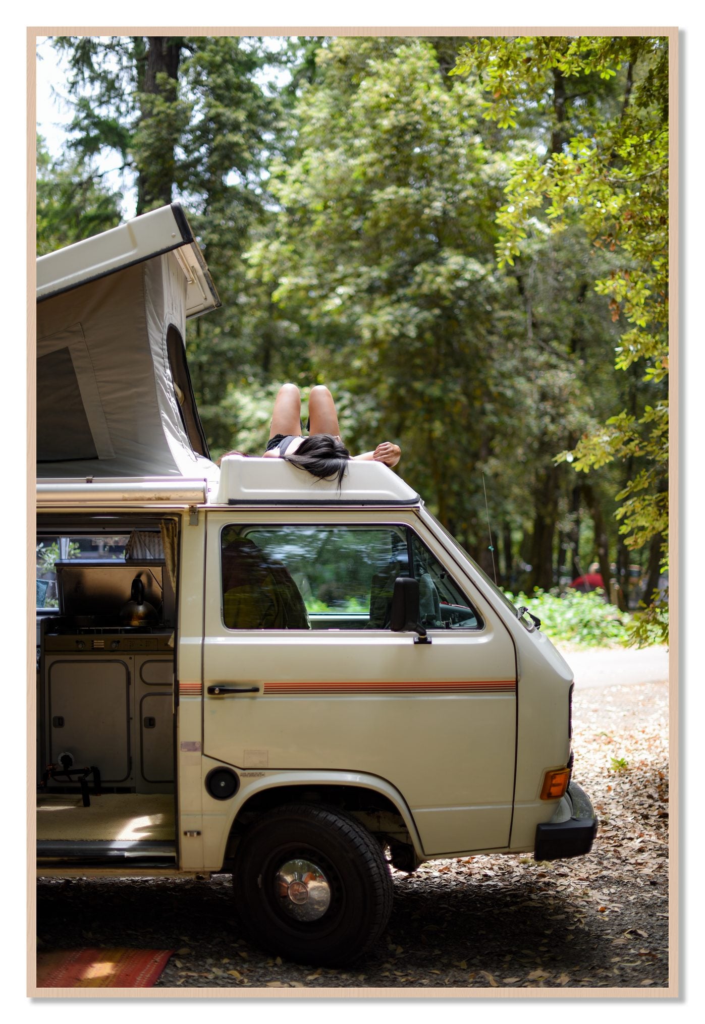 Standish Hicky by Dylan Ozanich, 48×72 Full Bleed Print in a Maple frame