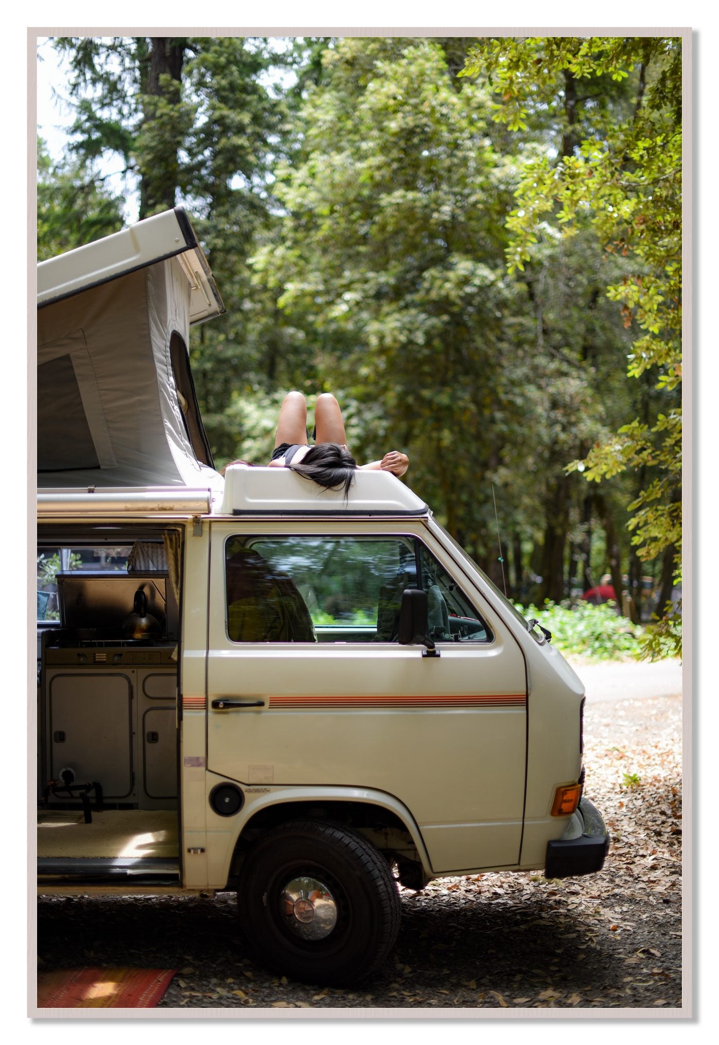 Standish Hicky by Dylan Ozanich, 48×72 Full Bleed Print in a White Maple frame