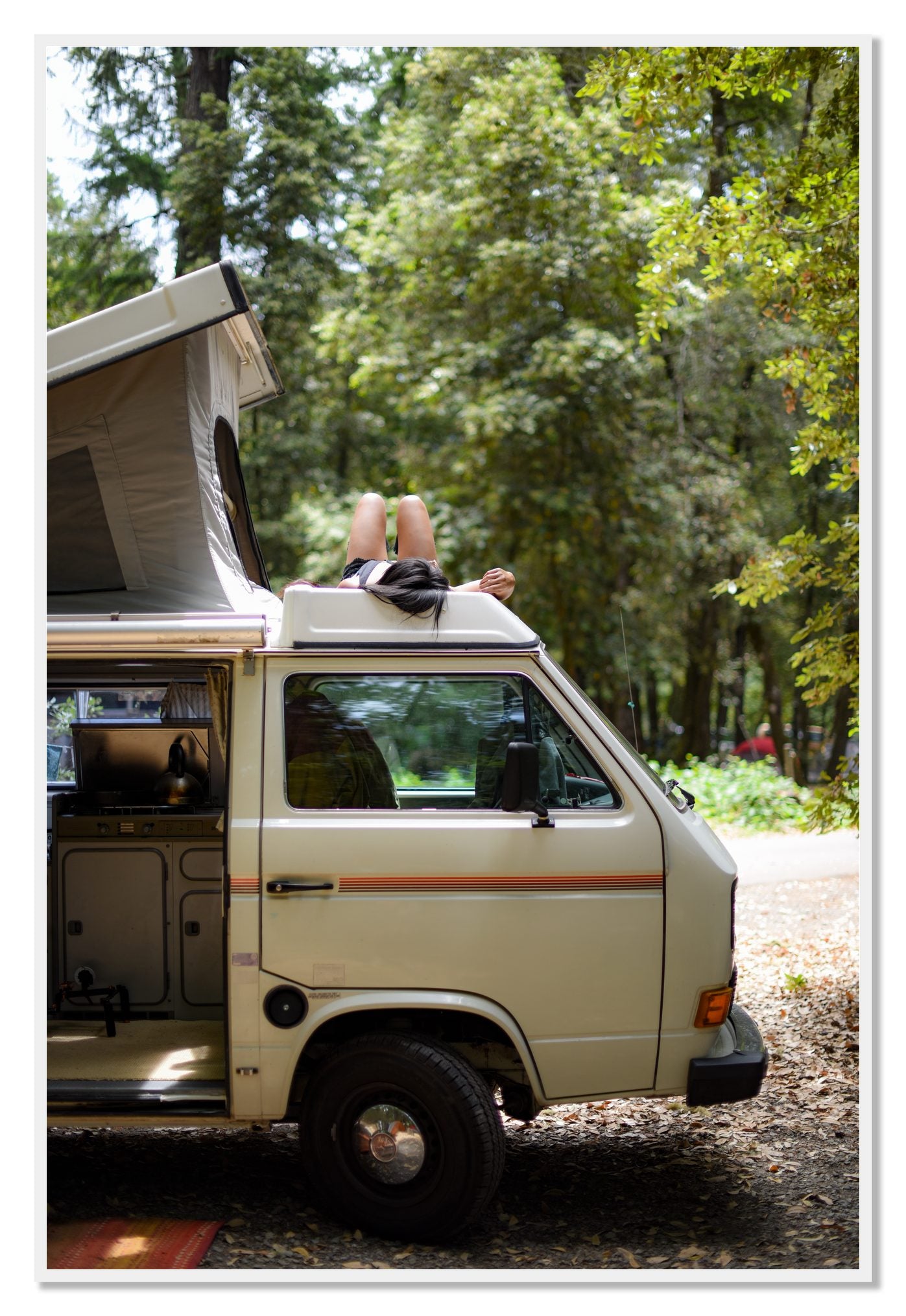 Standish Hicky by Dylan Ozanich, 48×72 Full Bleed Print in a White frame