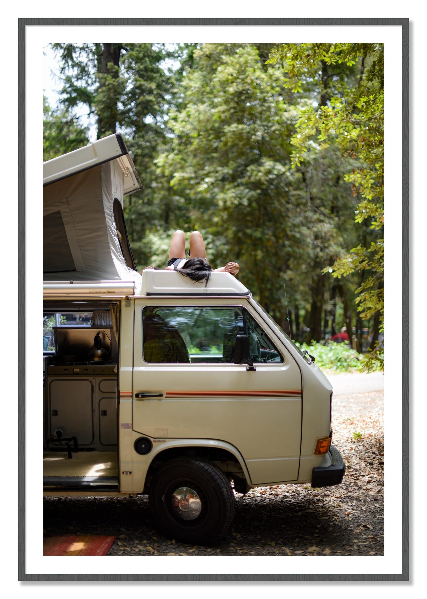 Framed photograph of Standish Hicky by Dylan Ozanich, Grey frame, Borders