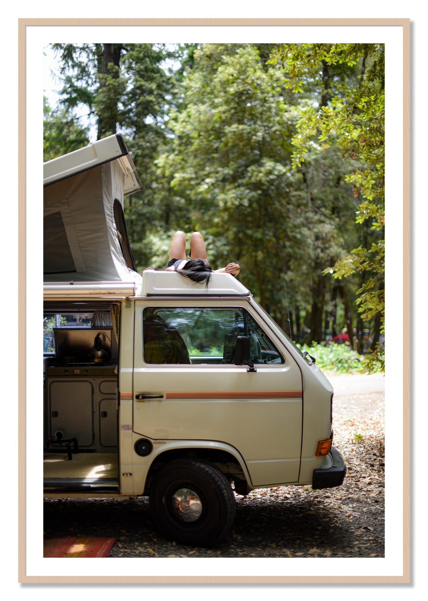 Framed photograph of Standish Hicky by Dylan Ozanich, Maple frame, Borders