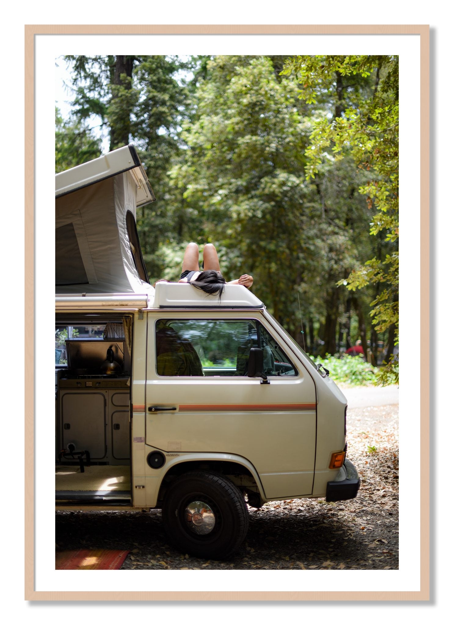Framed photograph of Standish Hicky by Dylan Ozanich, Maple frame, Borders