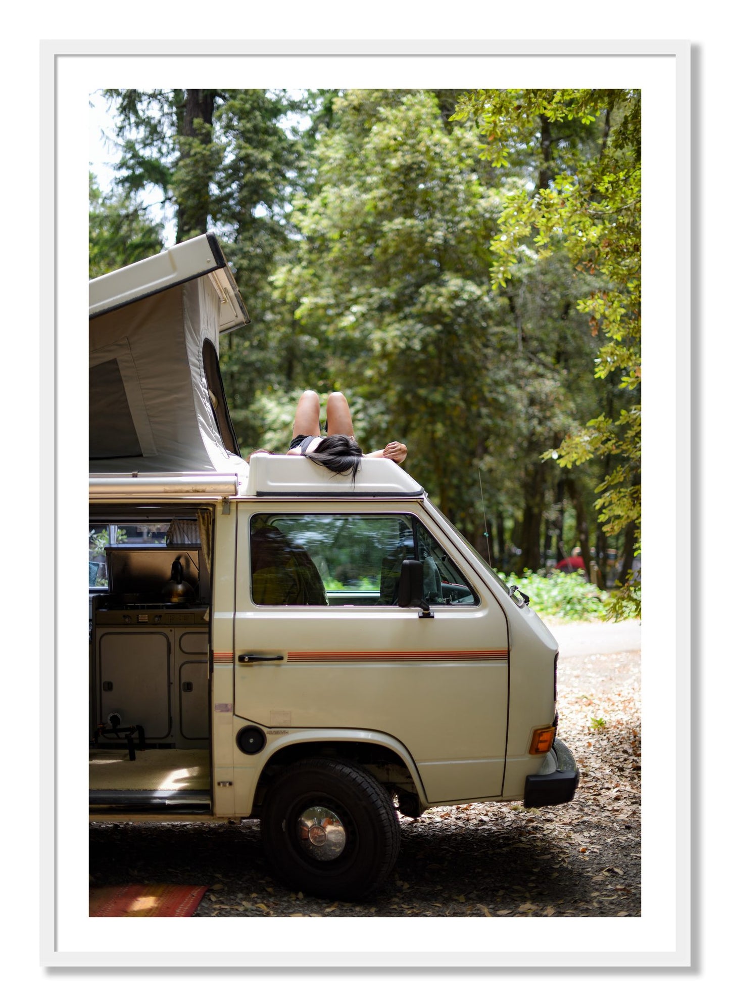Framed photograph of Standish Hicky by Dylan Ozanich, White frame, Borders