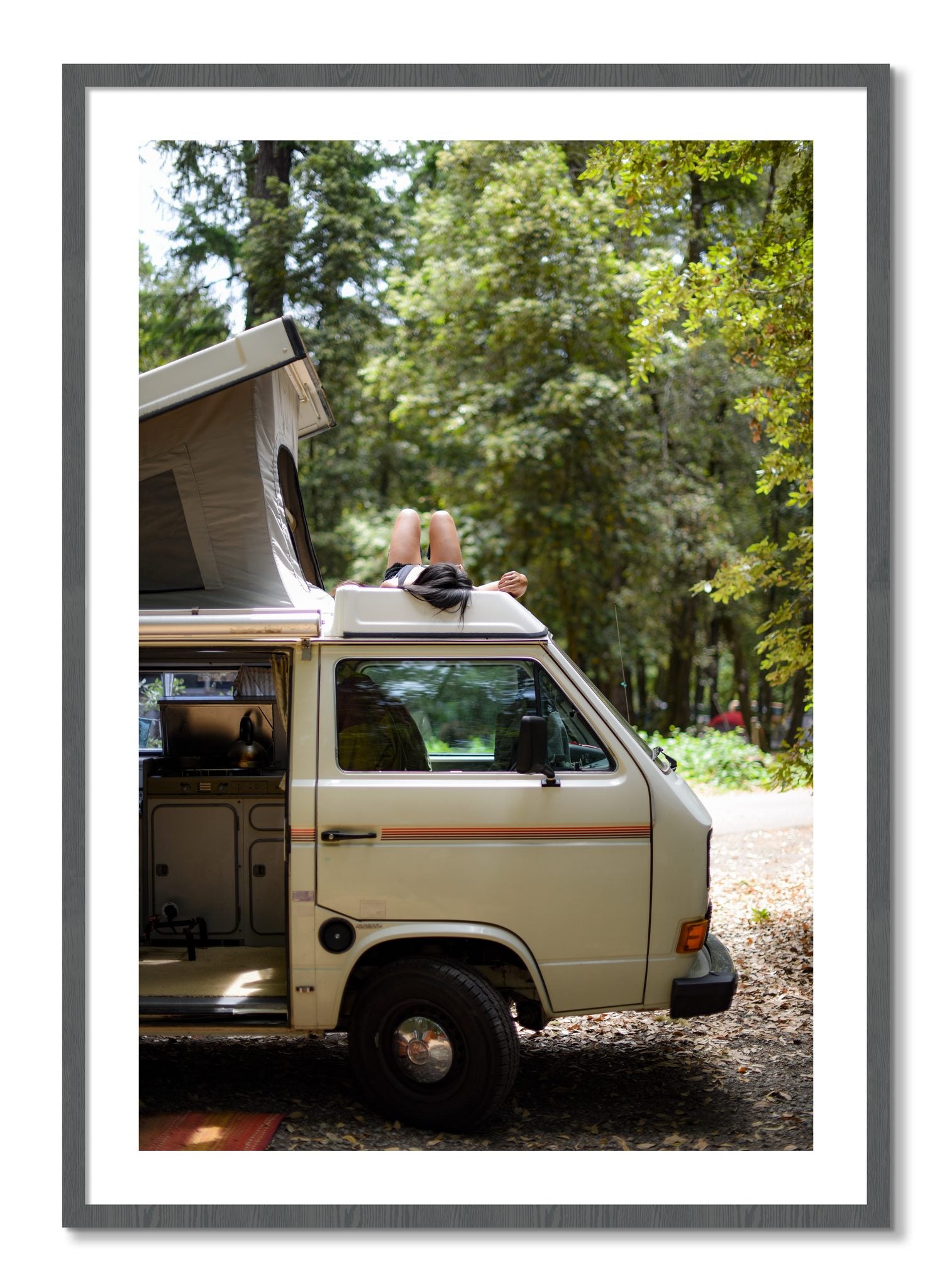 Framed photograph of Standish Hicky by Dylan Ozanich, Grey frame, Borders
