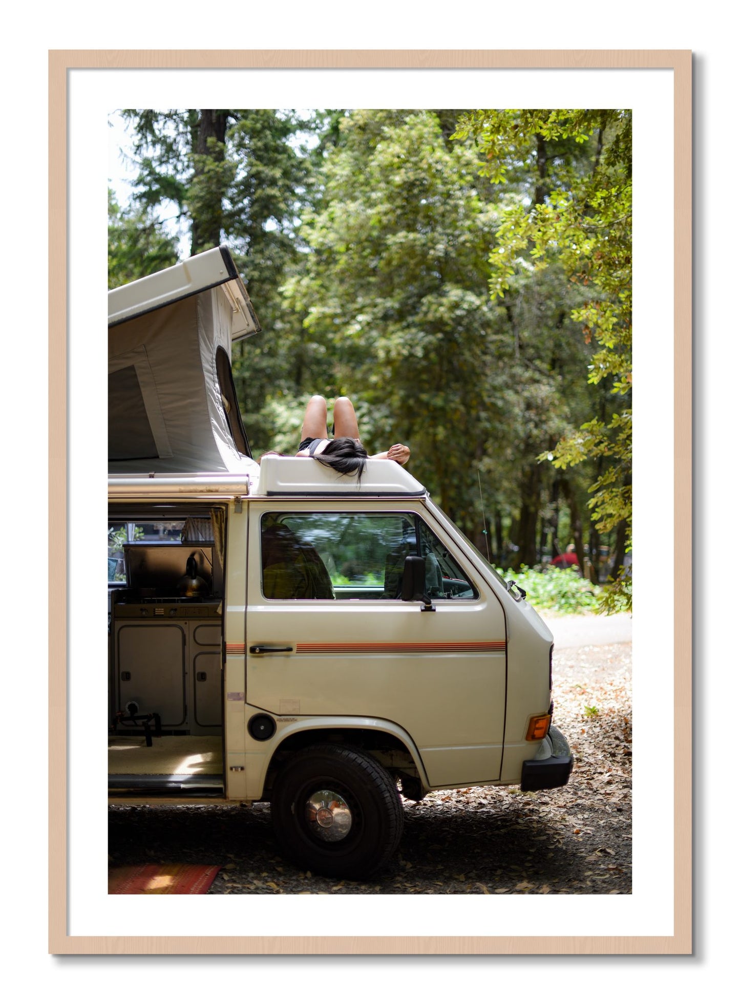 Framed photograph of Standish Hicky by Dylan Ozanich, Maple frame, Borders