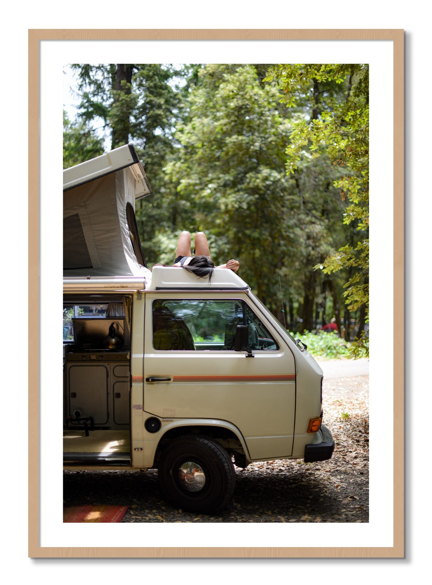 Framed photograph of Standish Hicky by Dylan Ozanich, Oak frame, Borders