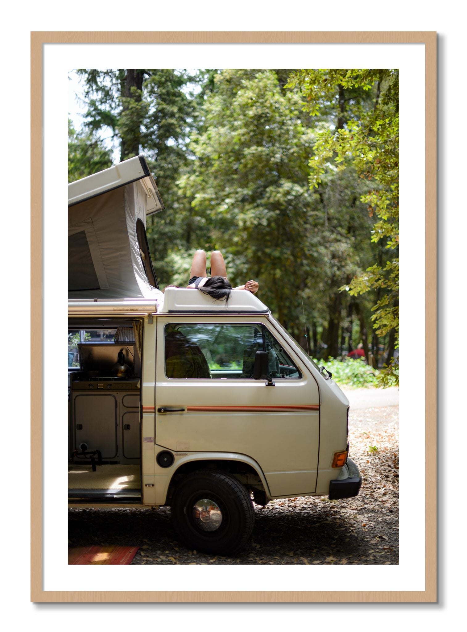 Framed photograph of Standish Hicky by Dylan Ozanich, Oak frame, Borders