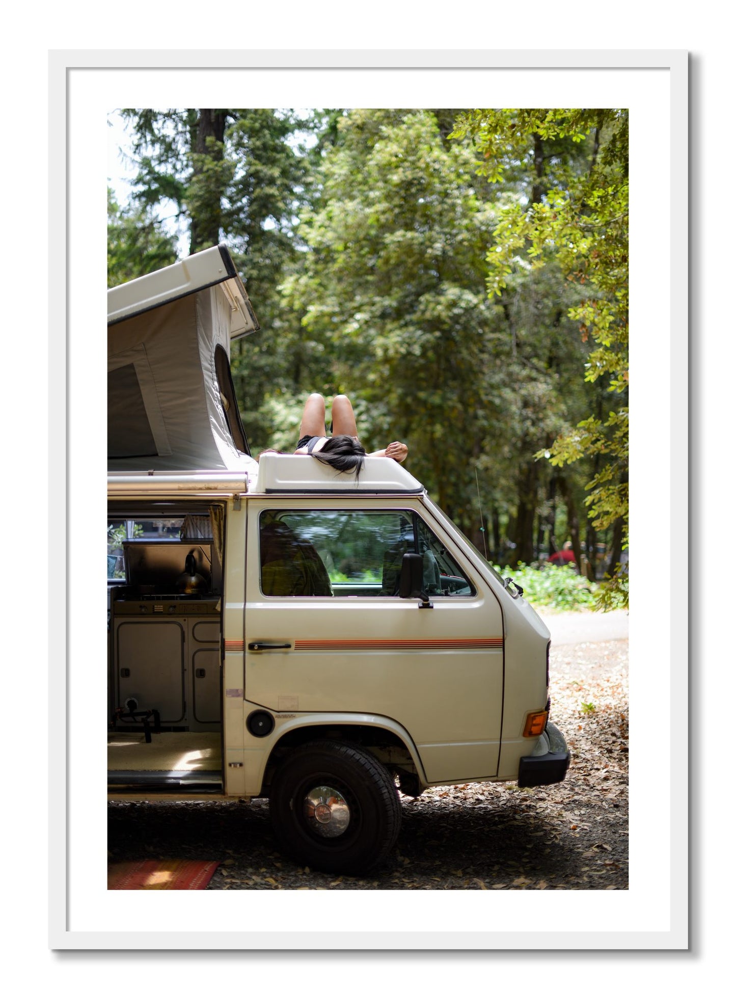 Framed photograph of Standish Hicky by Dylan Ozanich, White frame, Borders