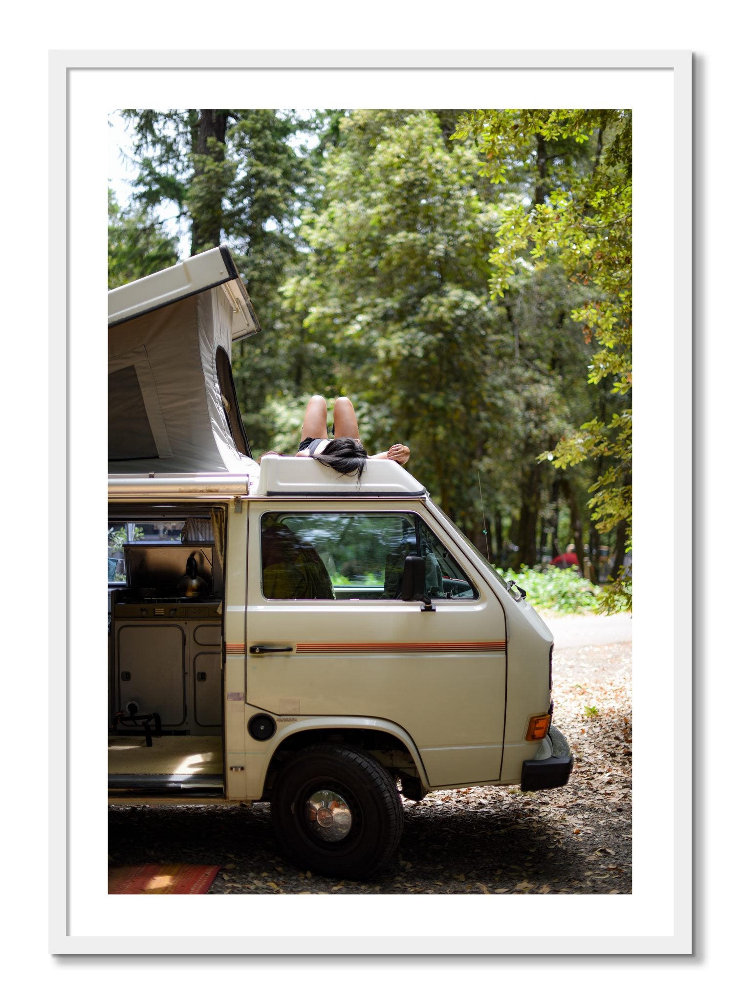Framed photograph of Standish Hicky by Dylan Ozanich, White frame, Borders