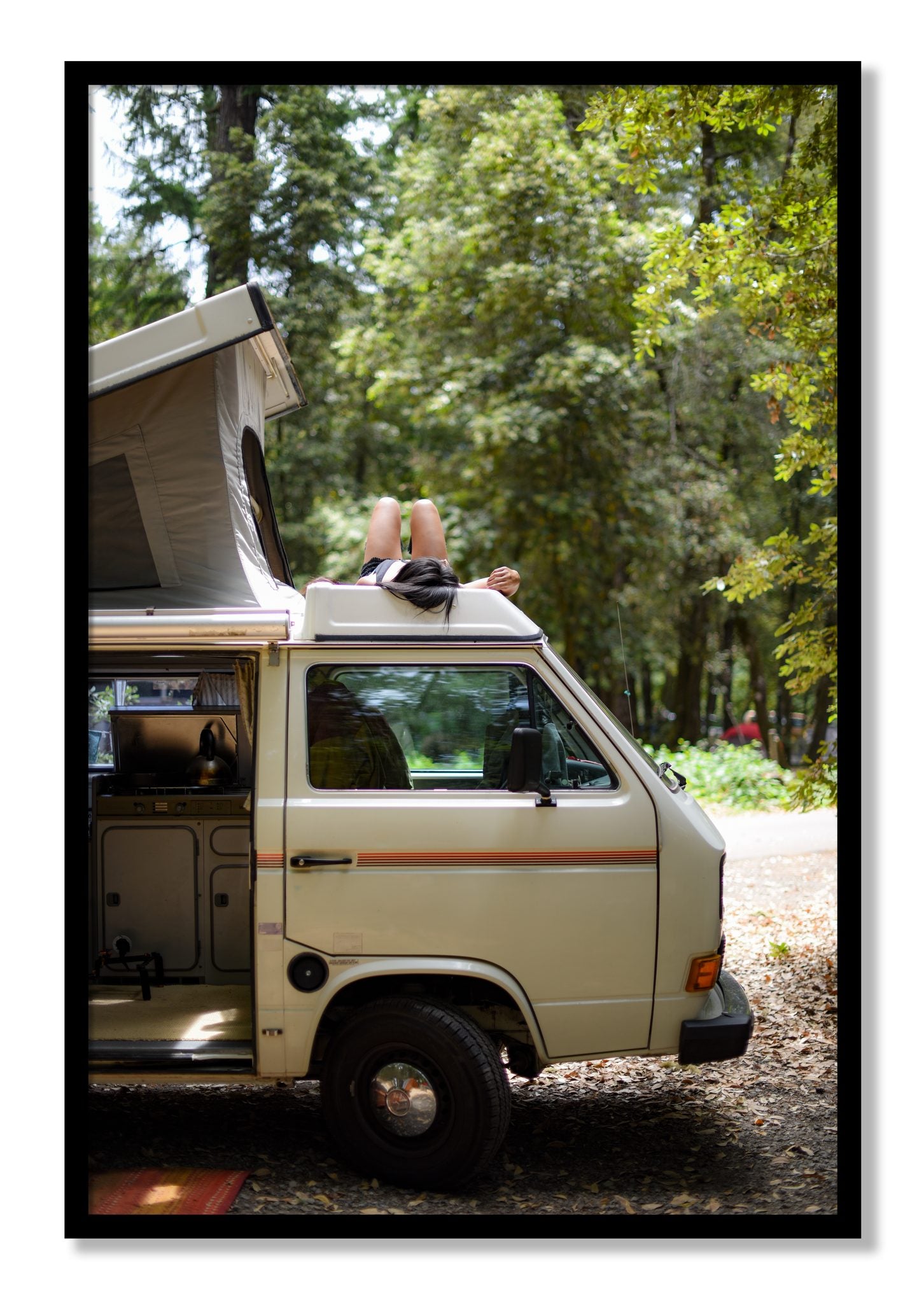 Framed photograph of Standish Hicky by Dylan Ozanich, Black frame, Full Bleed