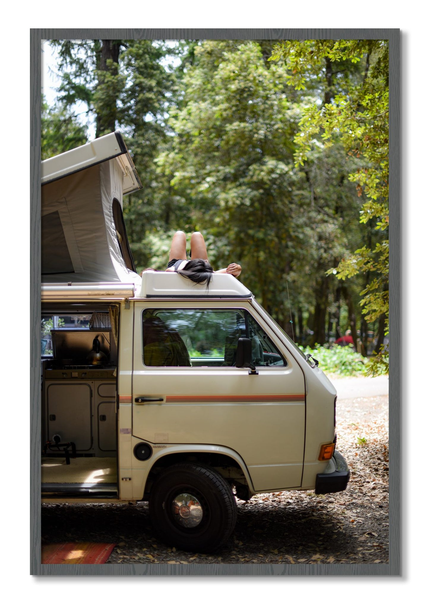 Framed photograph of Standish Hicky by Dylan Ozanich, Grey frame, Full Bleed