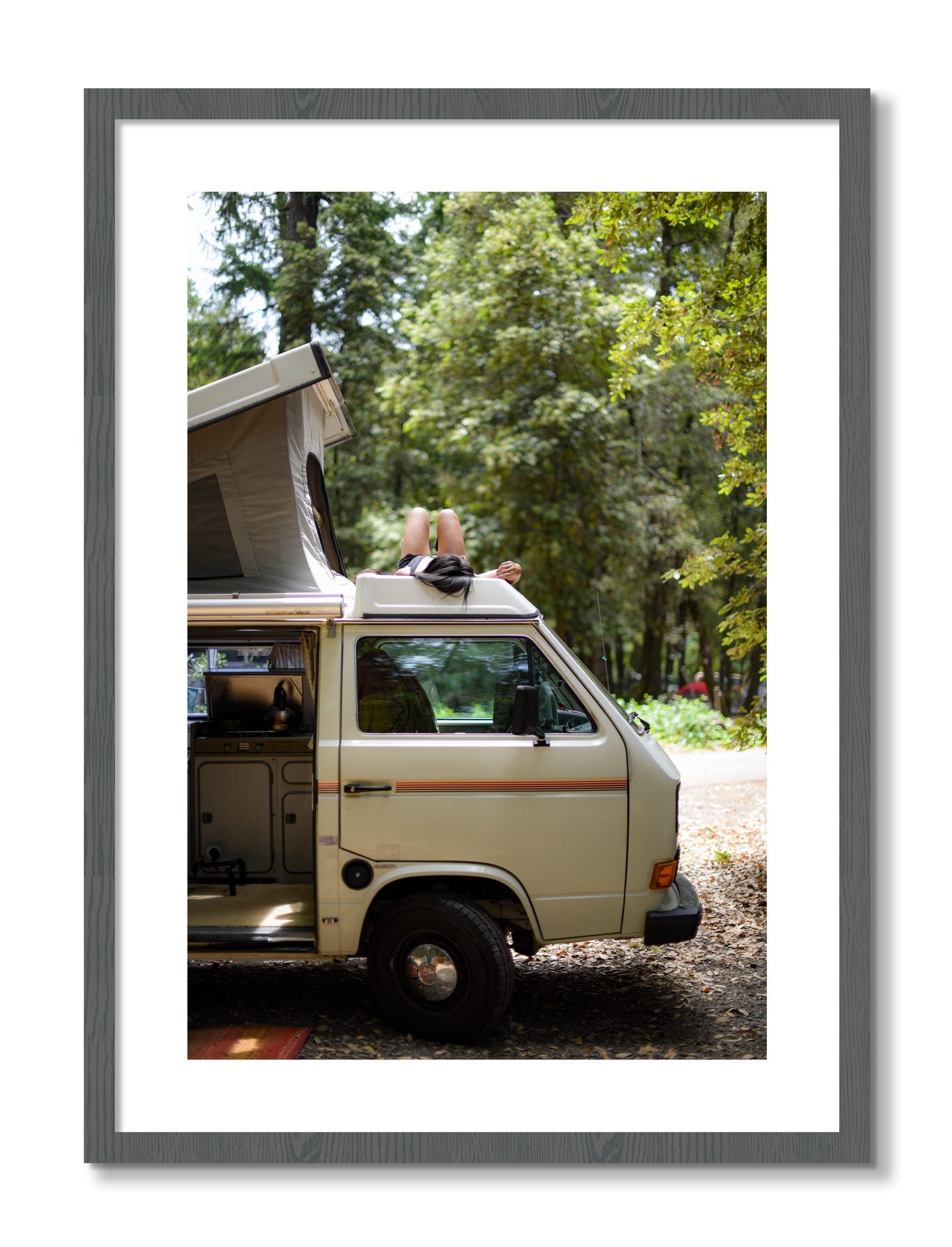 Framed photograph of Standish Hicky by Dylan Ozanich, Grey frame, Borders