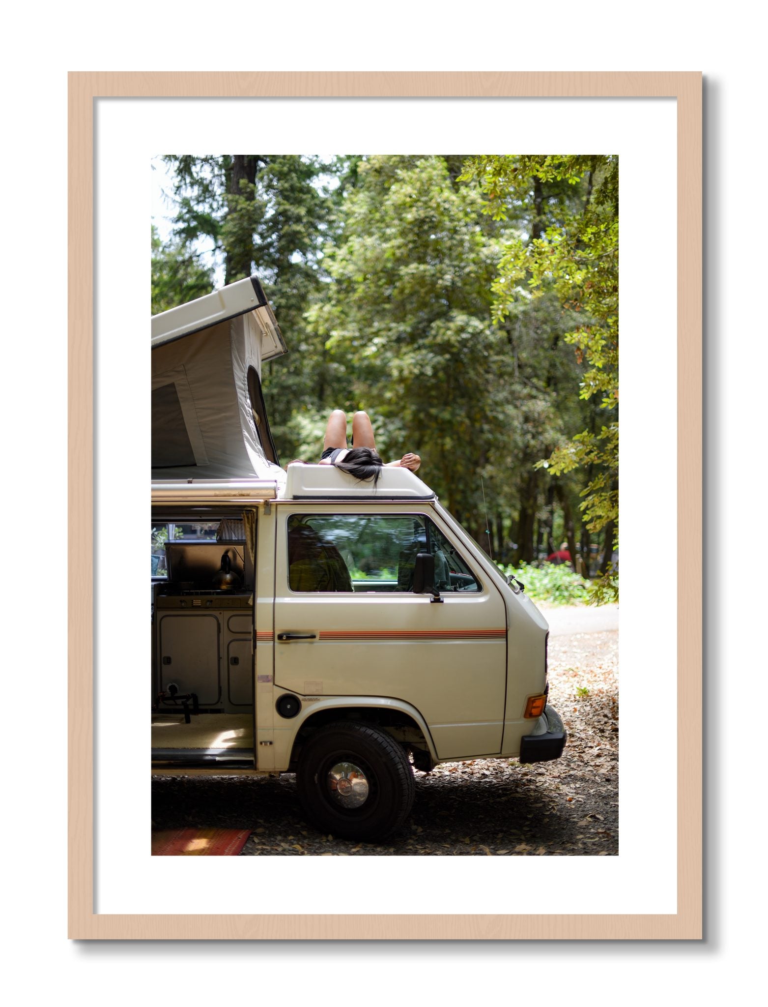 Framed photograph of Standish Hicky by Dylan Ozanich, Maple frame, Borders