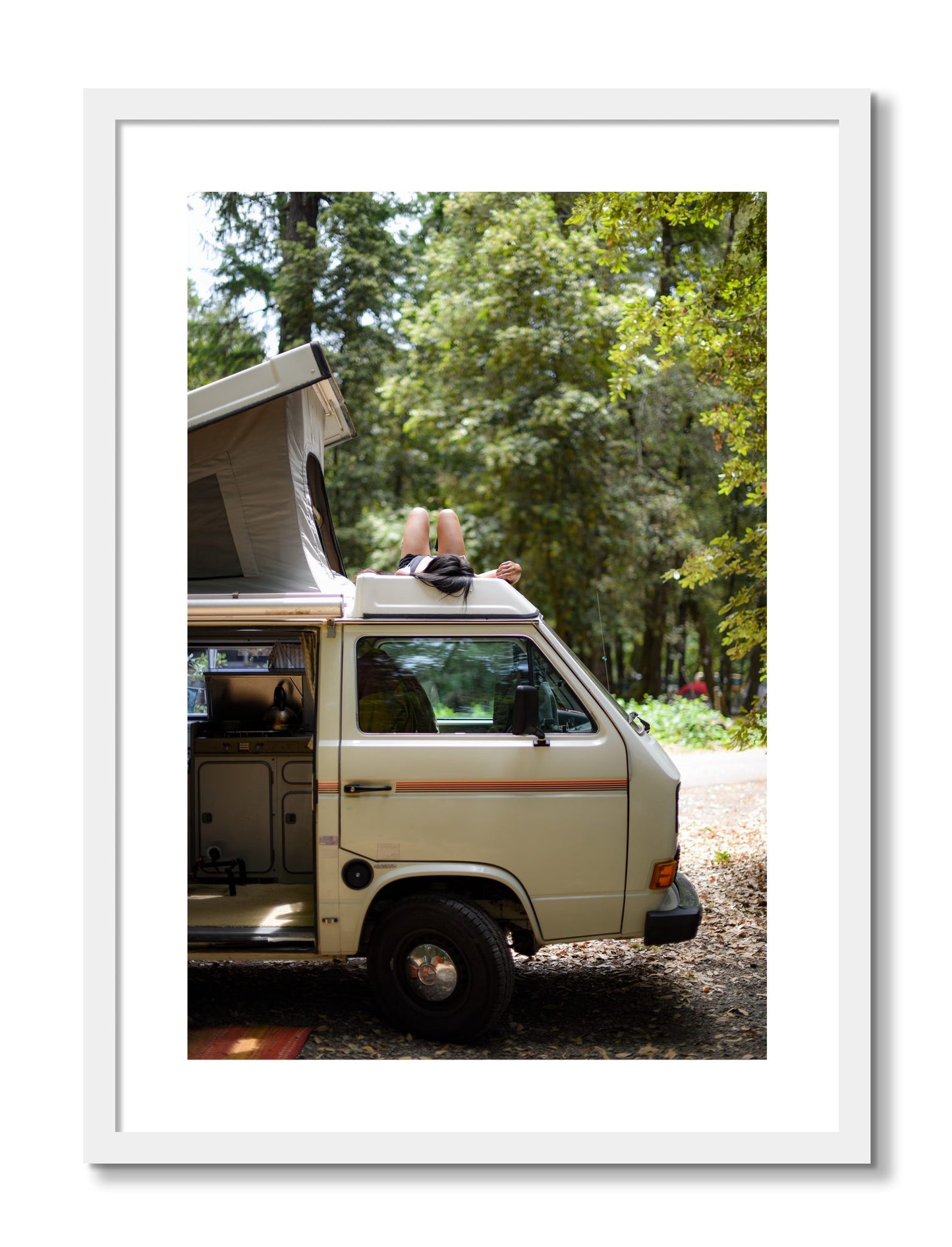 Framed photograph of Standish Hicky by Dylan Ozanich, White frame, Borders