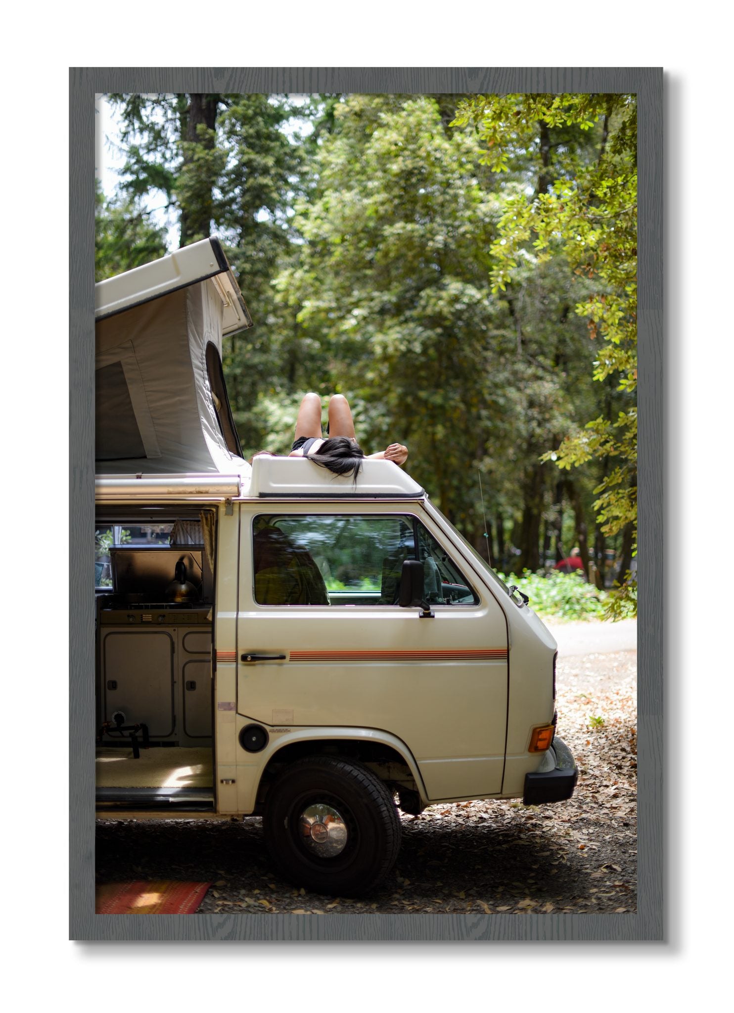 Framed photograph of Standish Hicky by Dylan Ozanich, Grey frame, Full Bleed