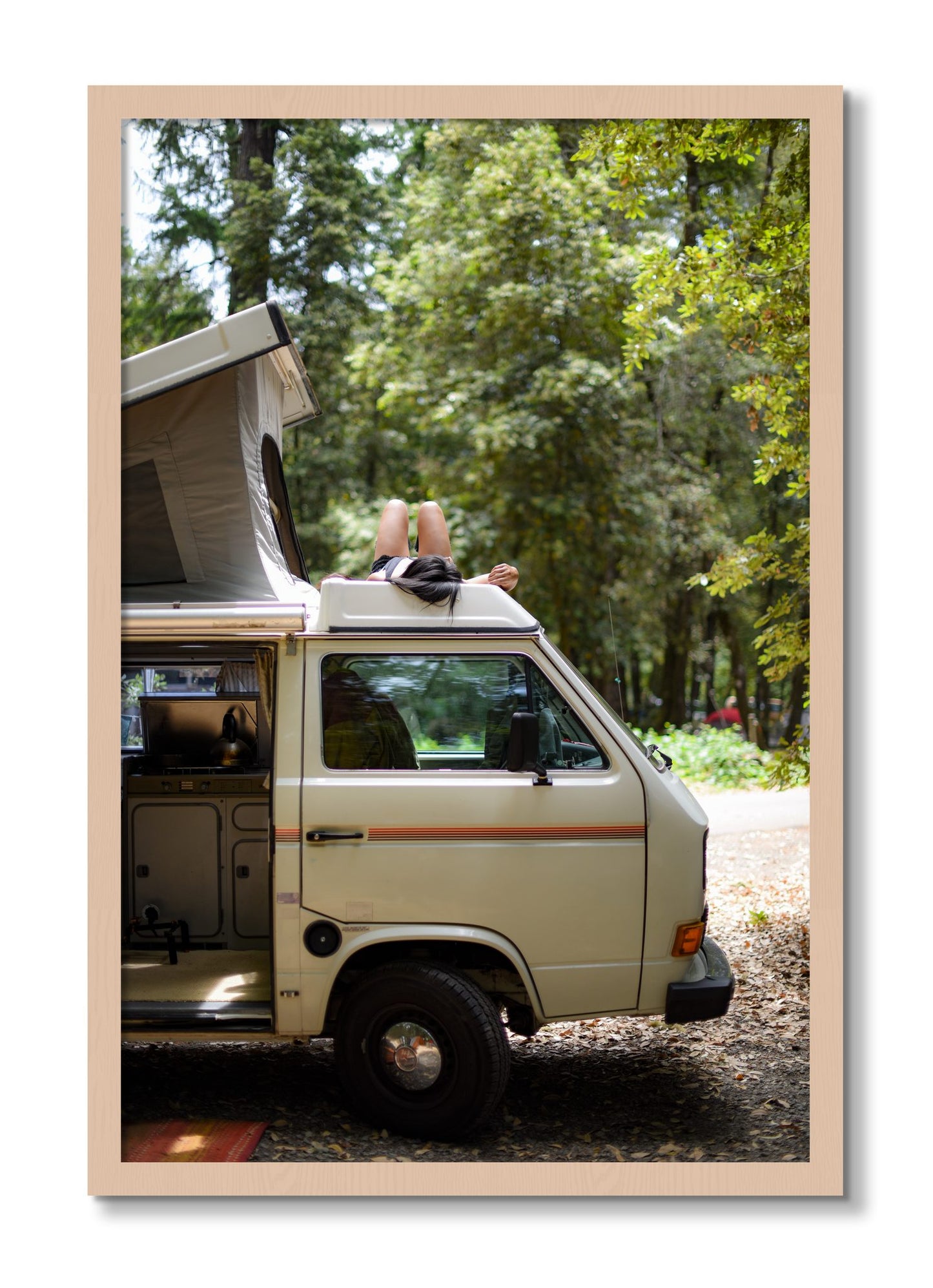Framed photograph of Standish Hicky by Dylan Ozanich, Maple frame, Full Bleed