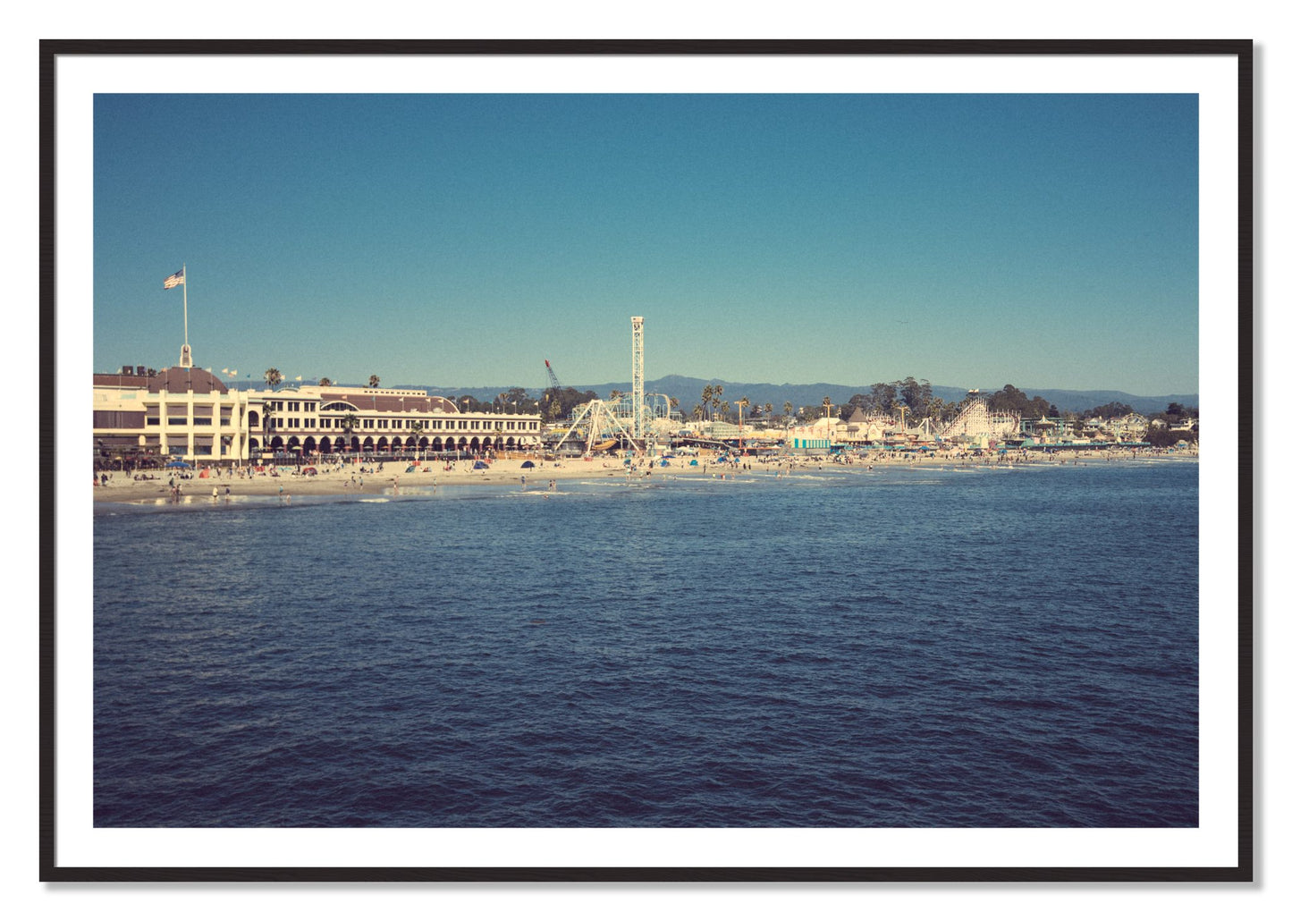 Framed photograph of Summertime In California by Dylan Ozanich, Black Walnut frame, Borders