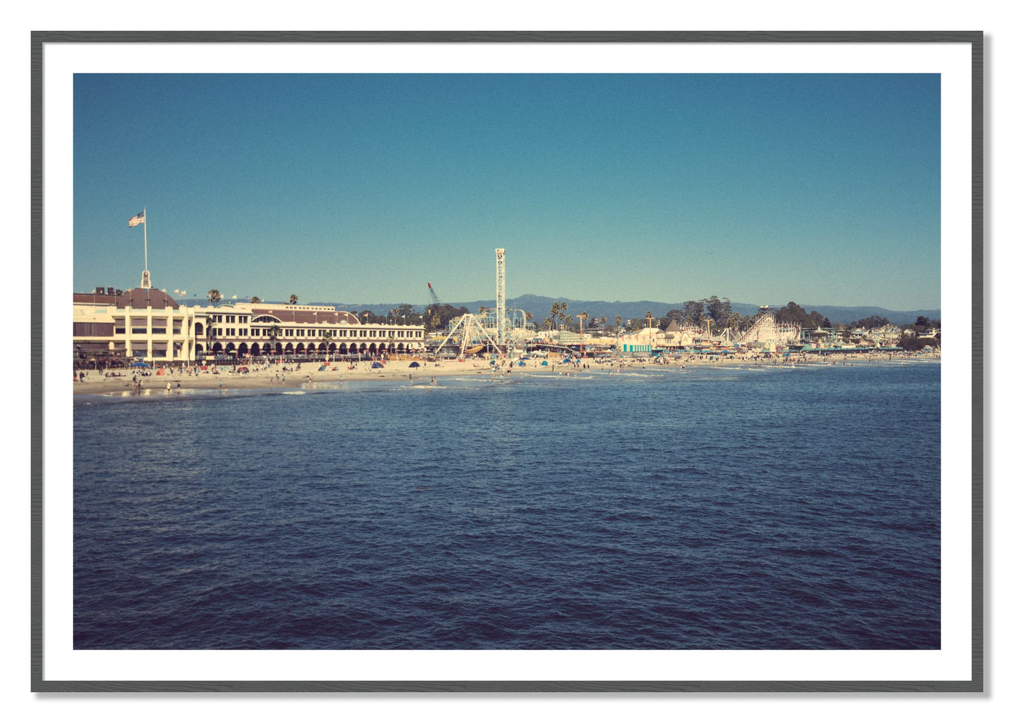 Framed photograph of Summertime In California by Dylan Ozanich, Grey frame, Borders