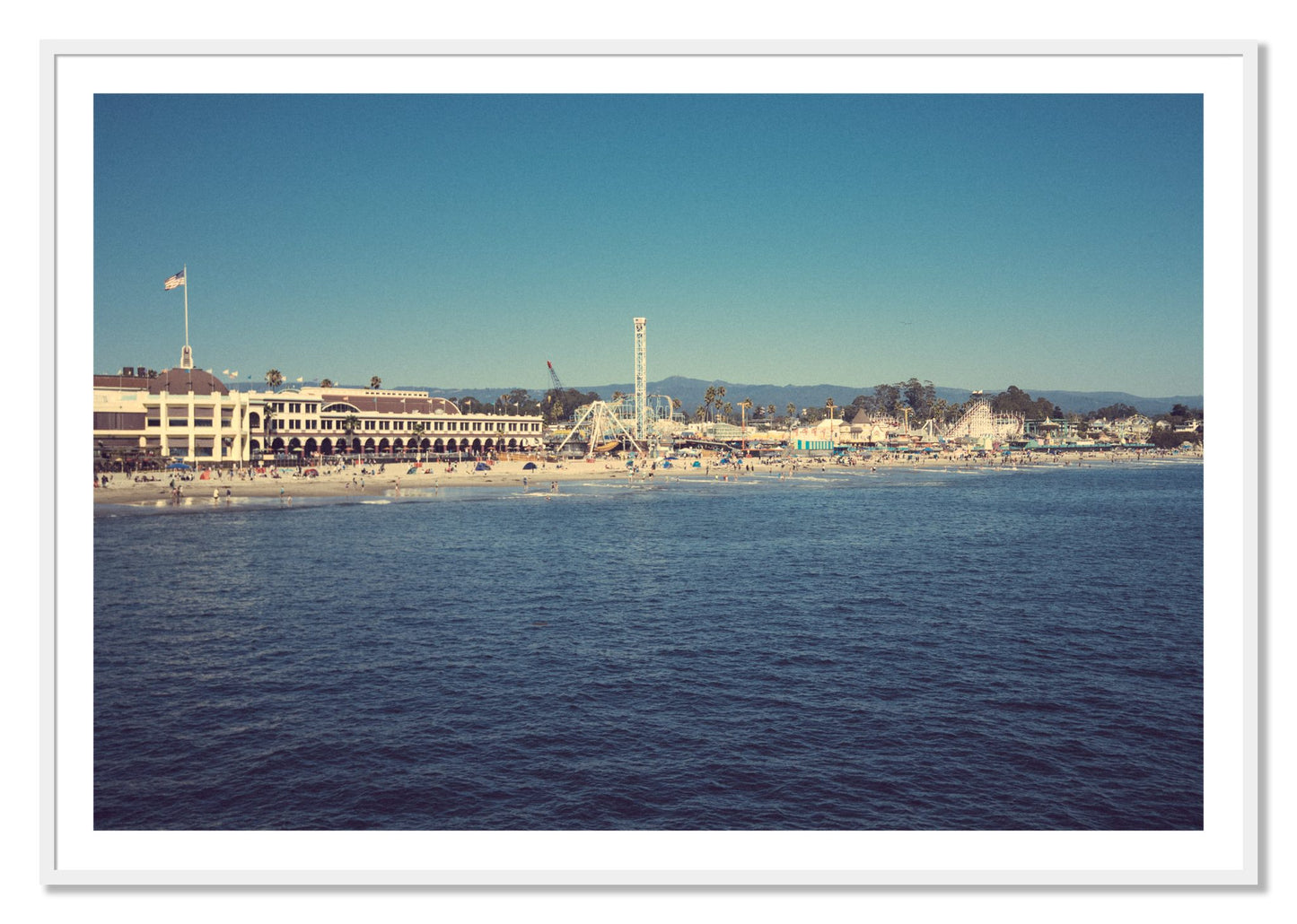 Framed photograph of Summertime In California by Dylan Ozanich, White frame, Borders