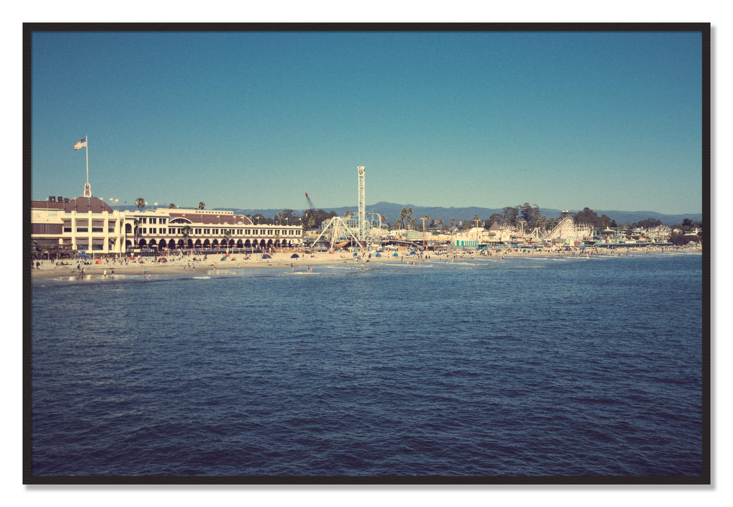 Framed photograph of Summertime In California by Dylan Ozanich, Black Walnut frame, Full Bleed