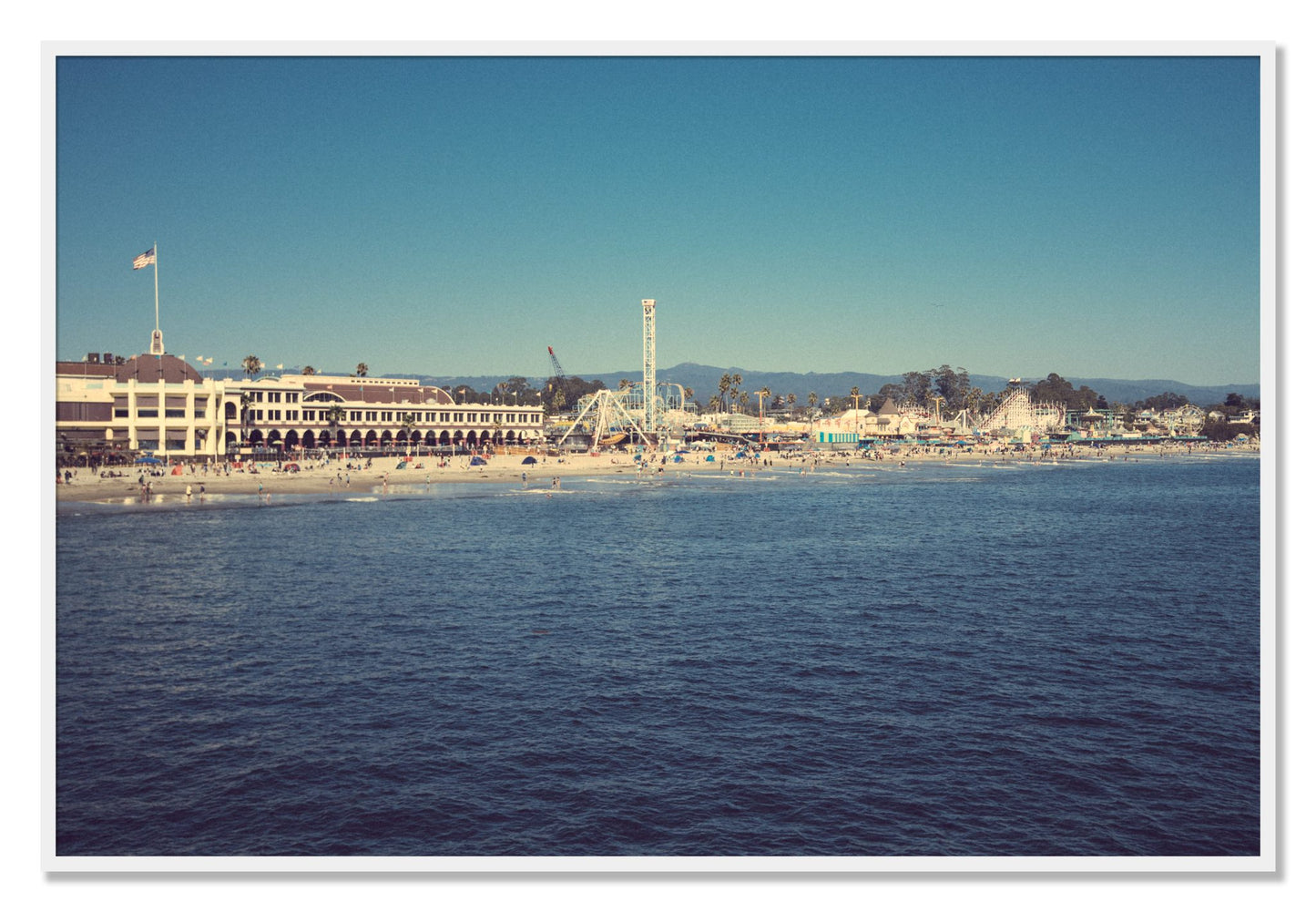 Framed photograph of Summertime In California by Dylan Ozanich, White frame, Full Bleed