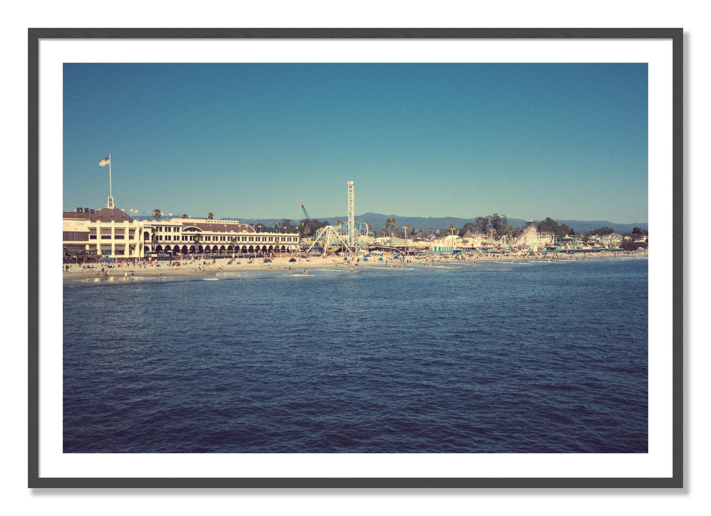 Framed photograph of Summertime In California by Dylan Ozanich, Grey frame, Borders