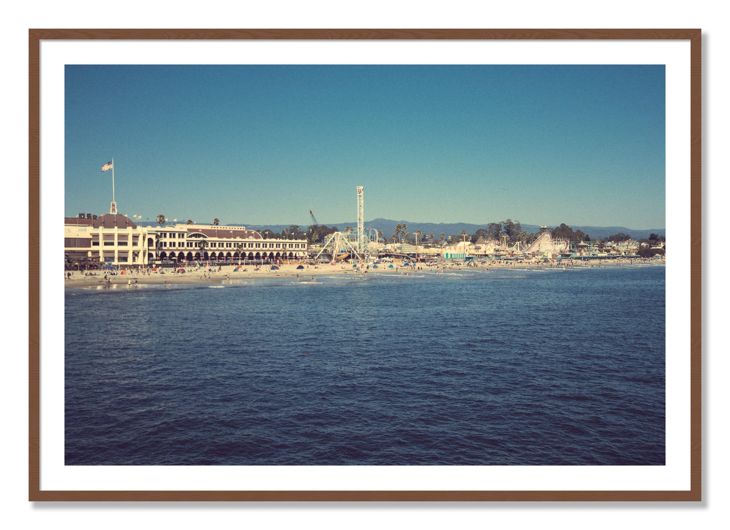 Framed photograph of Summertime In California by Dylan Ozanich, Walnut frame, Borders