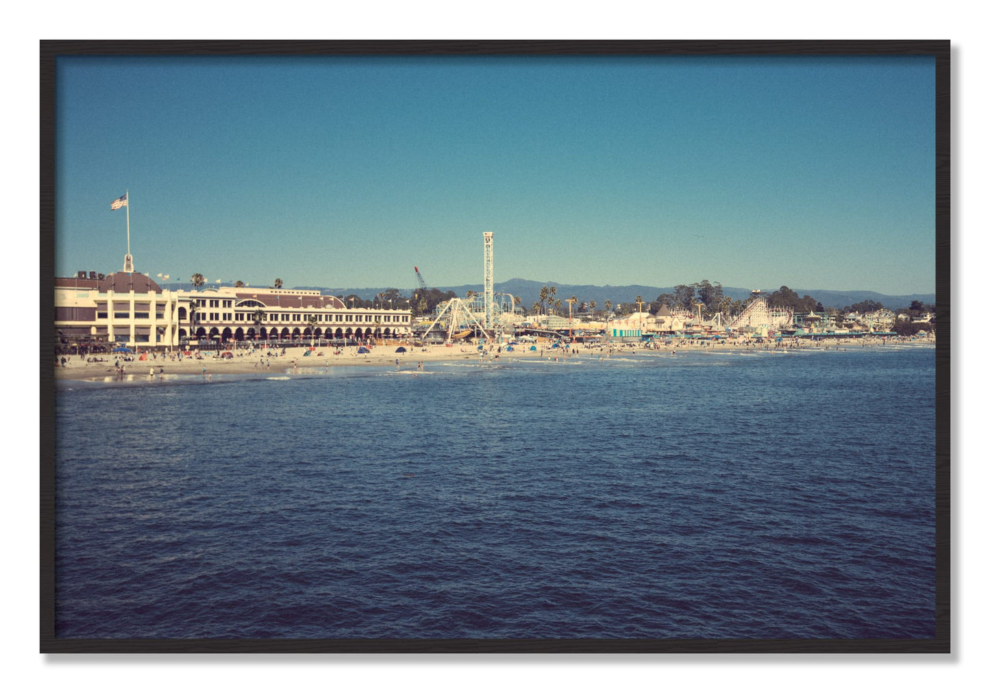 Framed photograph of Summertime In California by Dylan Ozanich, Black Walnut frame, Full Bleed