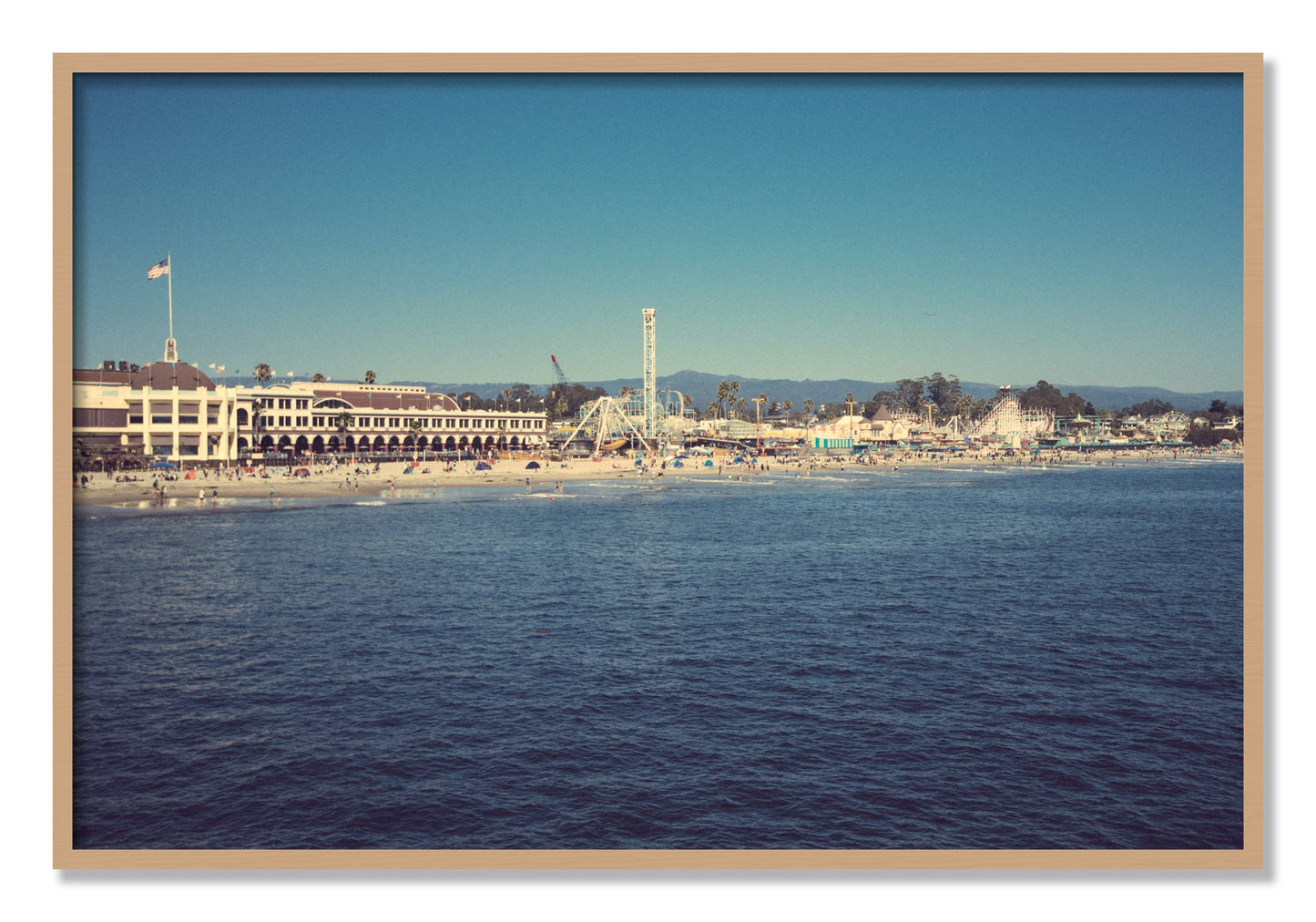 Framed photograph of Summertime In California by Dylan Ozanich, Oak frame, Full Bleed