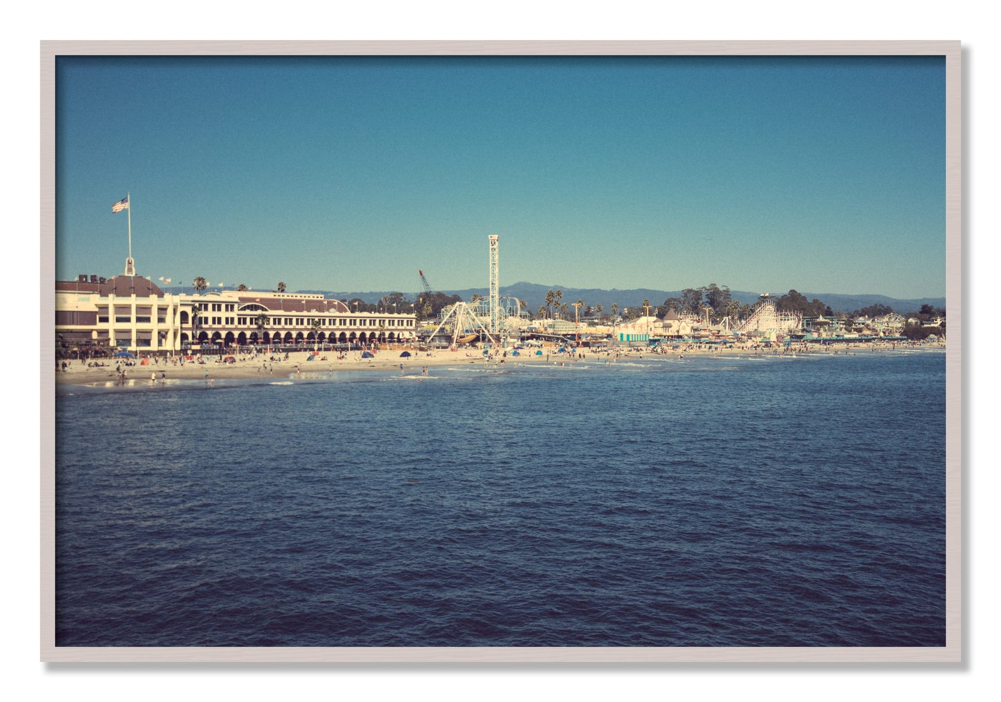 Framed photograph of Summertime In California by Dylan Ozanich, White Maple frame, Full Bleed