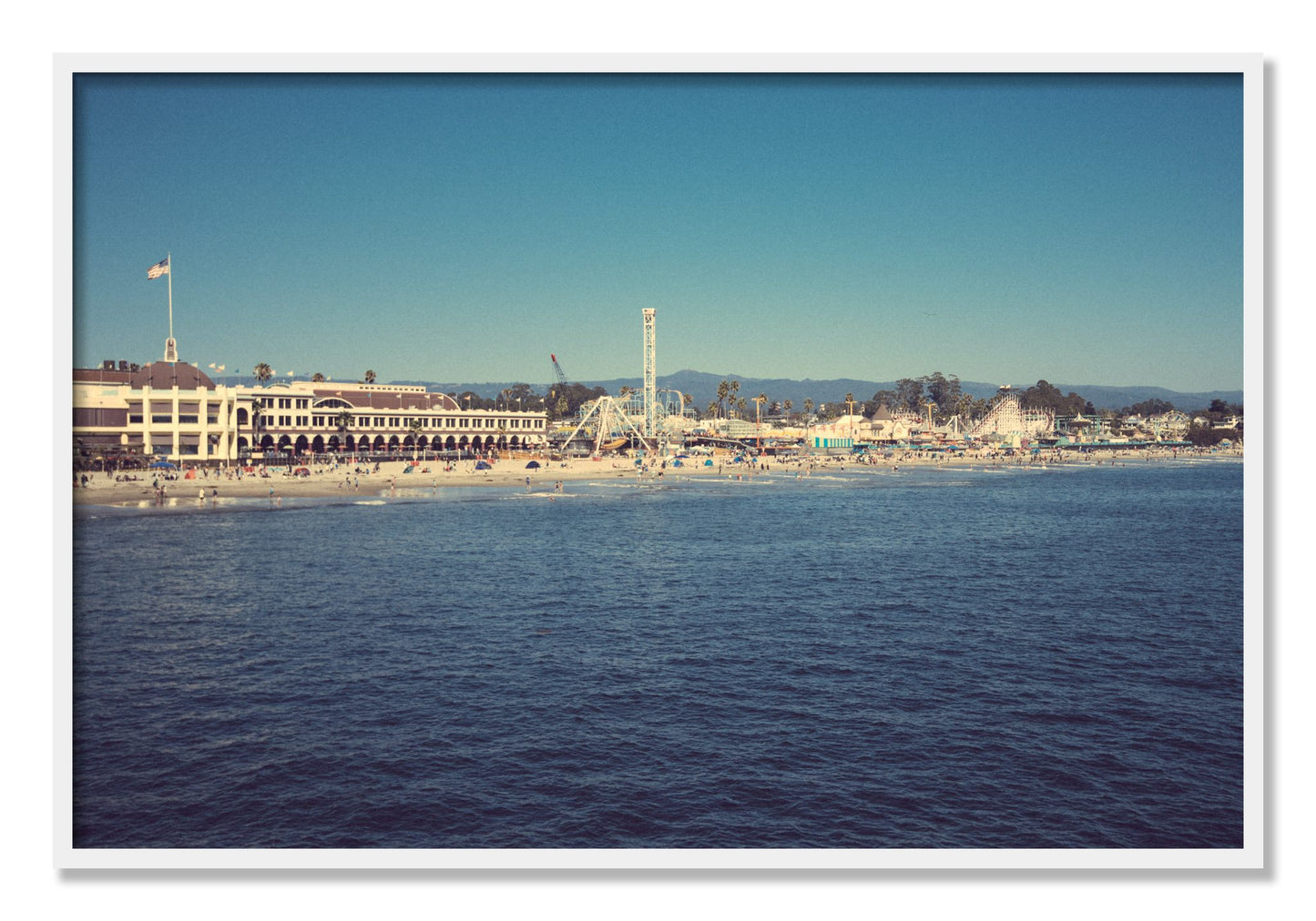 Framed photograph of Summertime In California by Dylan Ozanich, White frame, Full Bleed