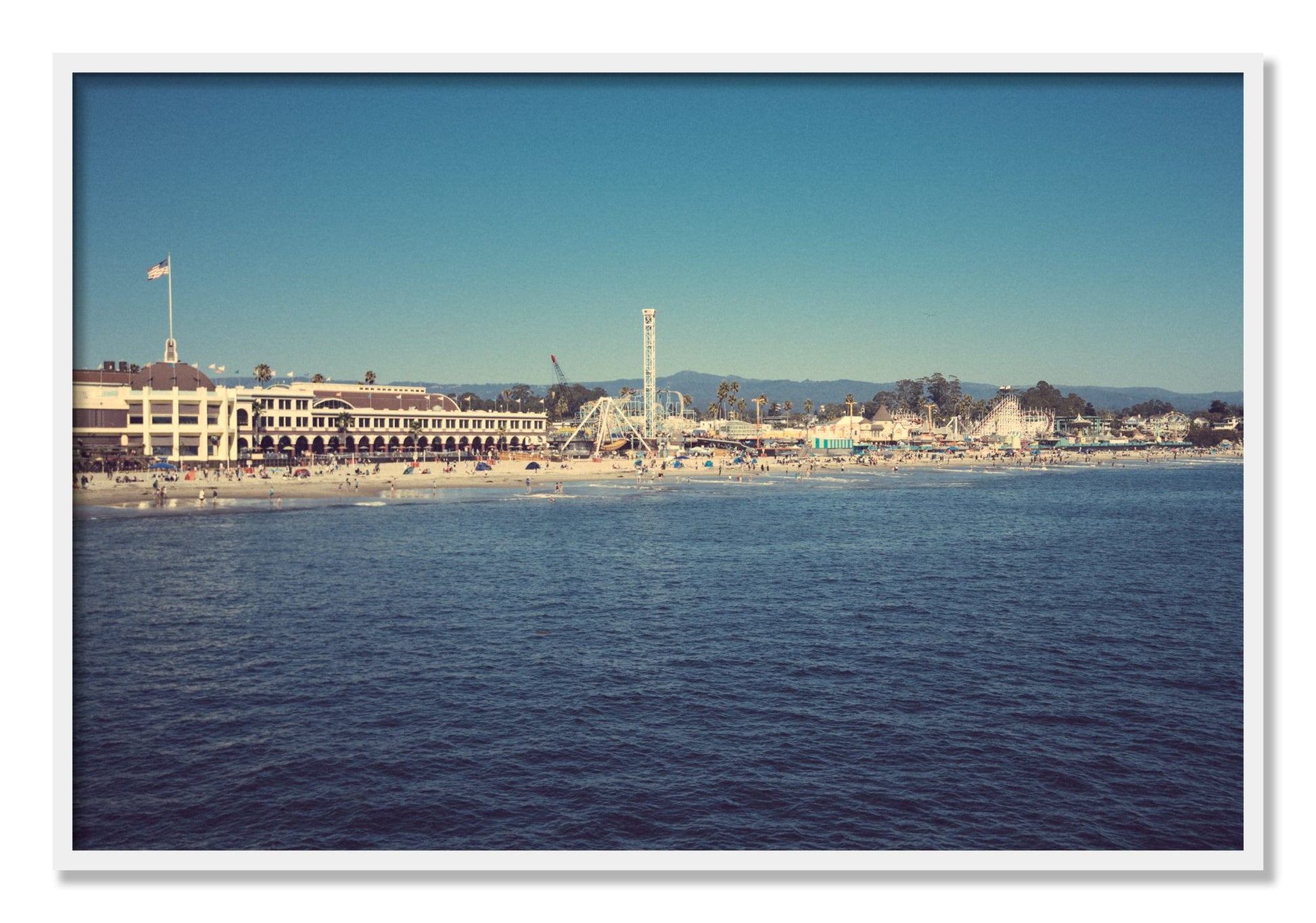 Framed photograph of Summertime In California by Dylan Ozanich, White frame, Full Bleed