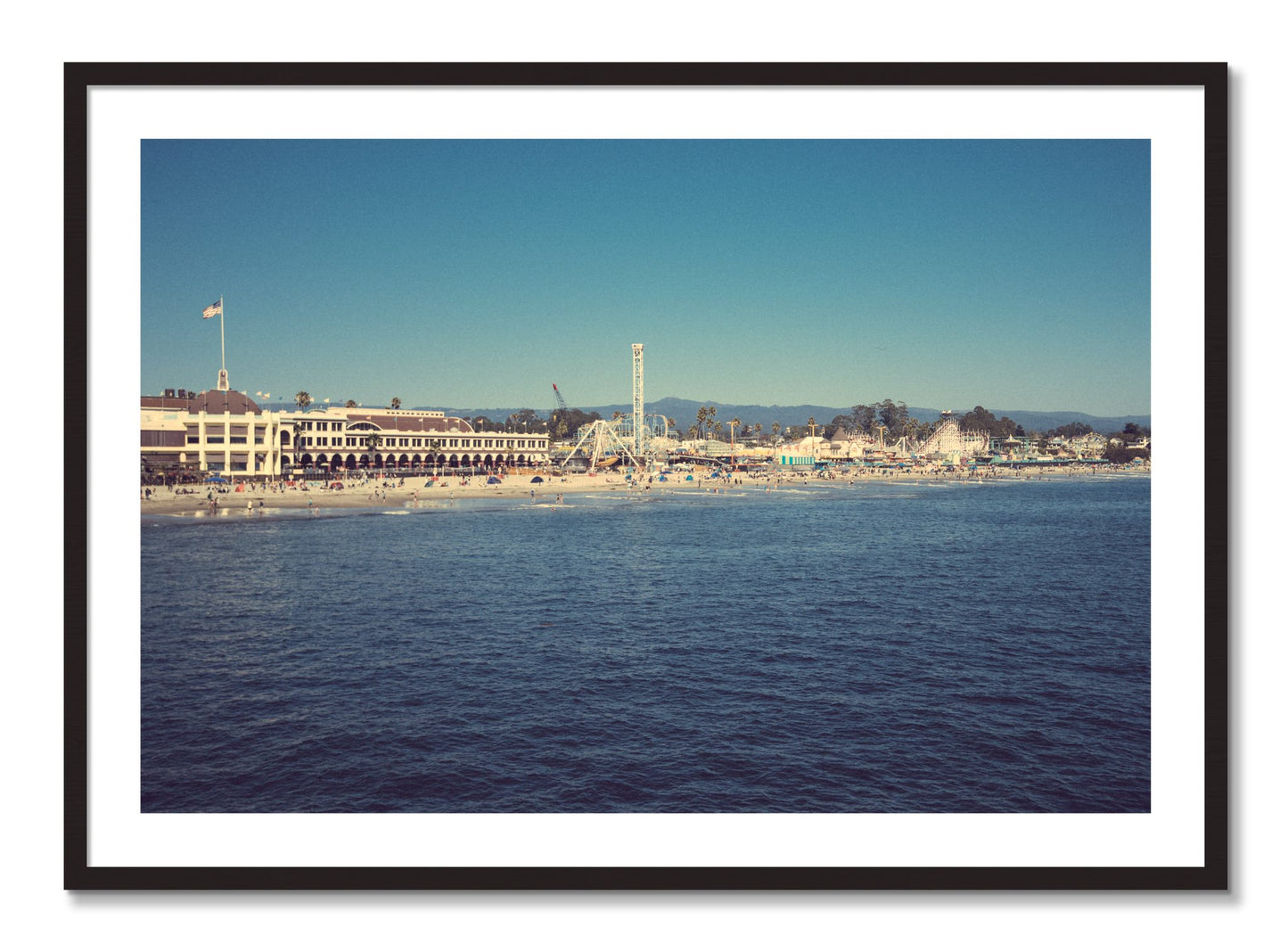 Framed photograph of Summertime In California by Dylan Ozanich, Black Walnut frame, Borders