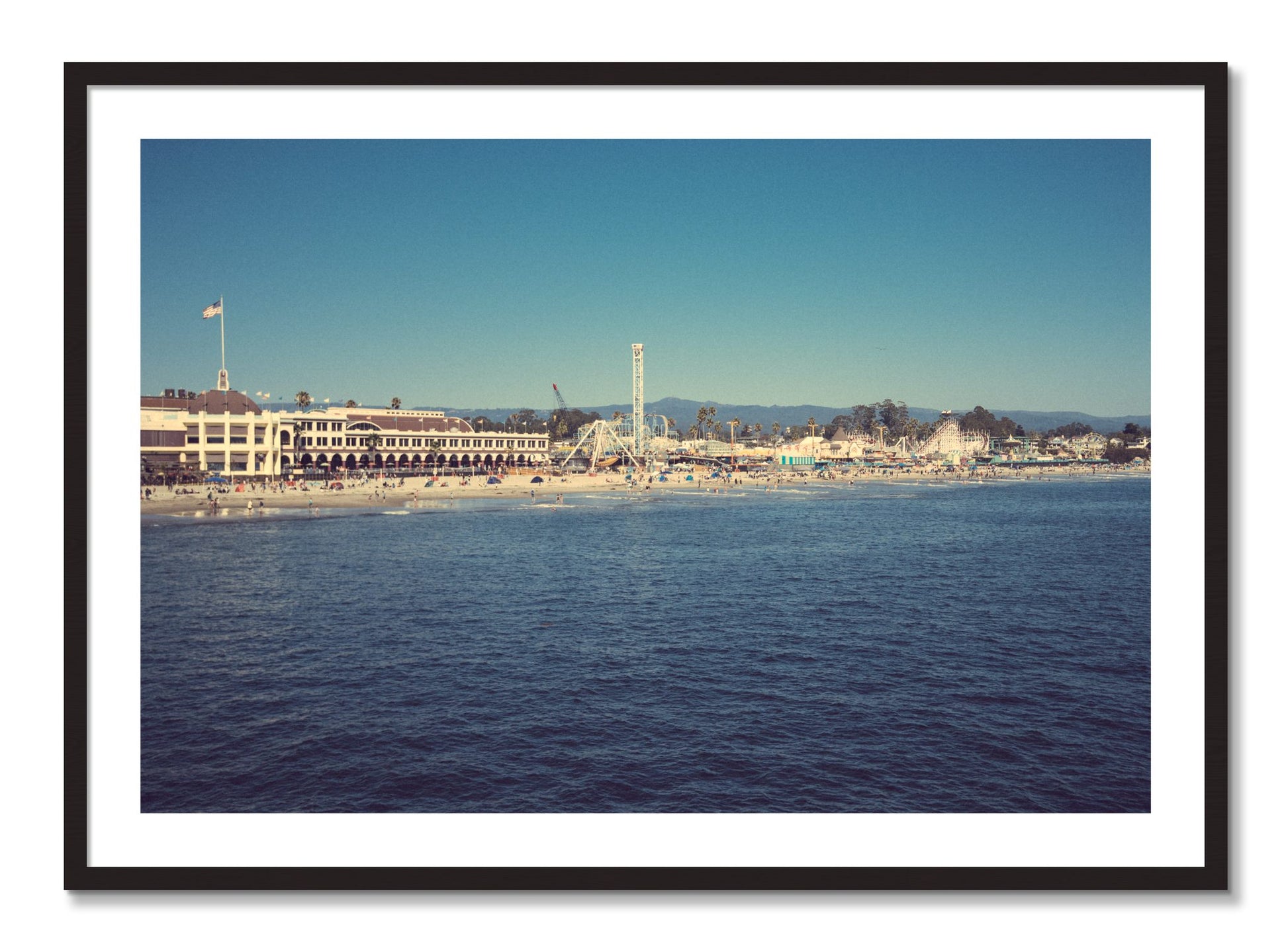 Framed photograph of Summertime In California by Dylan Ozanich, Black Walnut frame, Borders