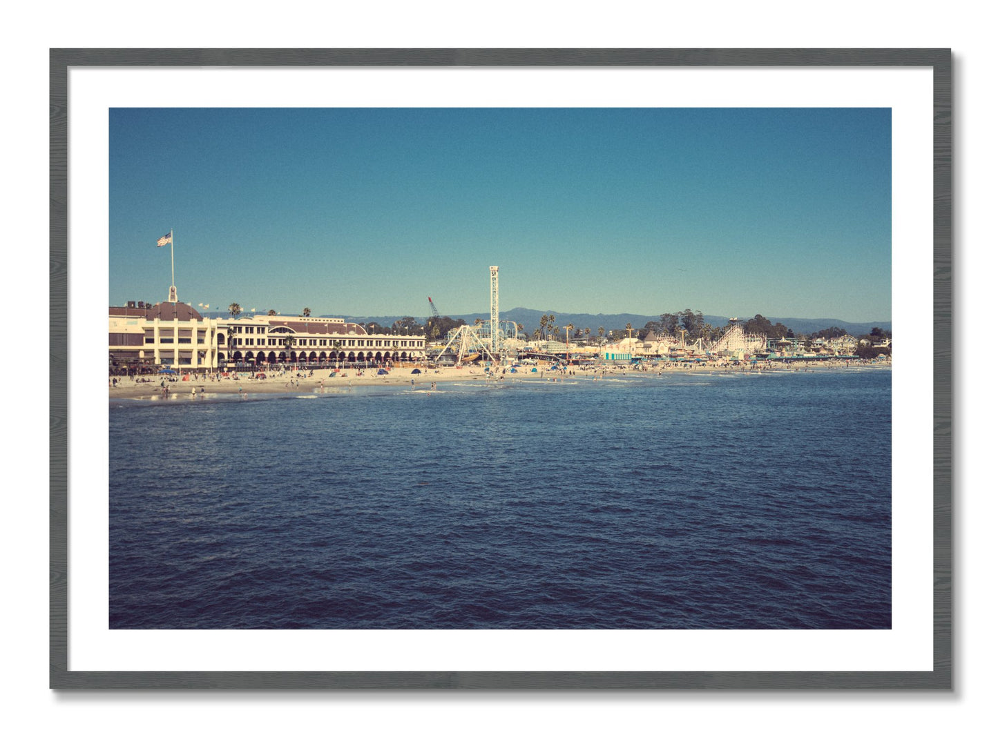 Framed photograph of Summertime In California by Dylan Ozanich, Grey frame, Borders