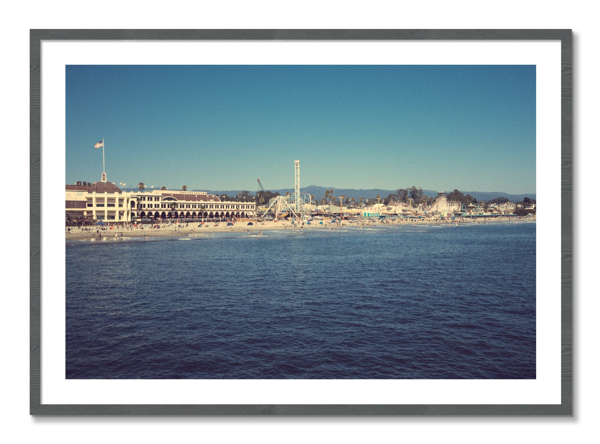 Framed photograph of Summertime In California by Dylan Ozanich, Grey frame, Borders