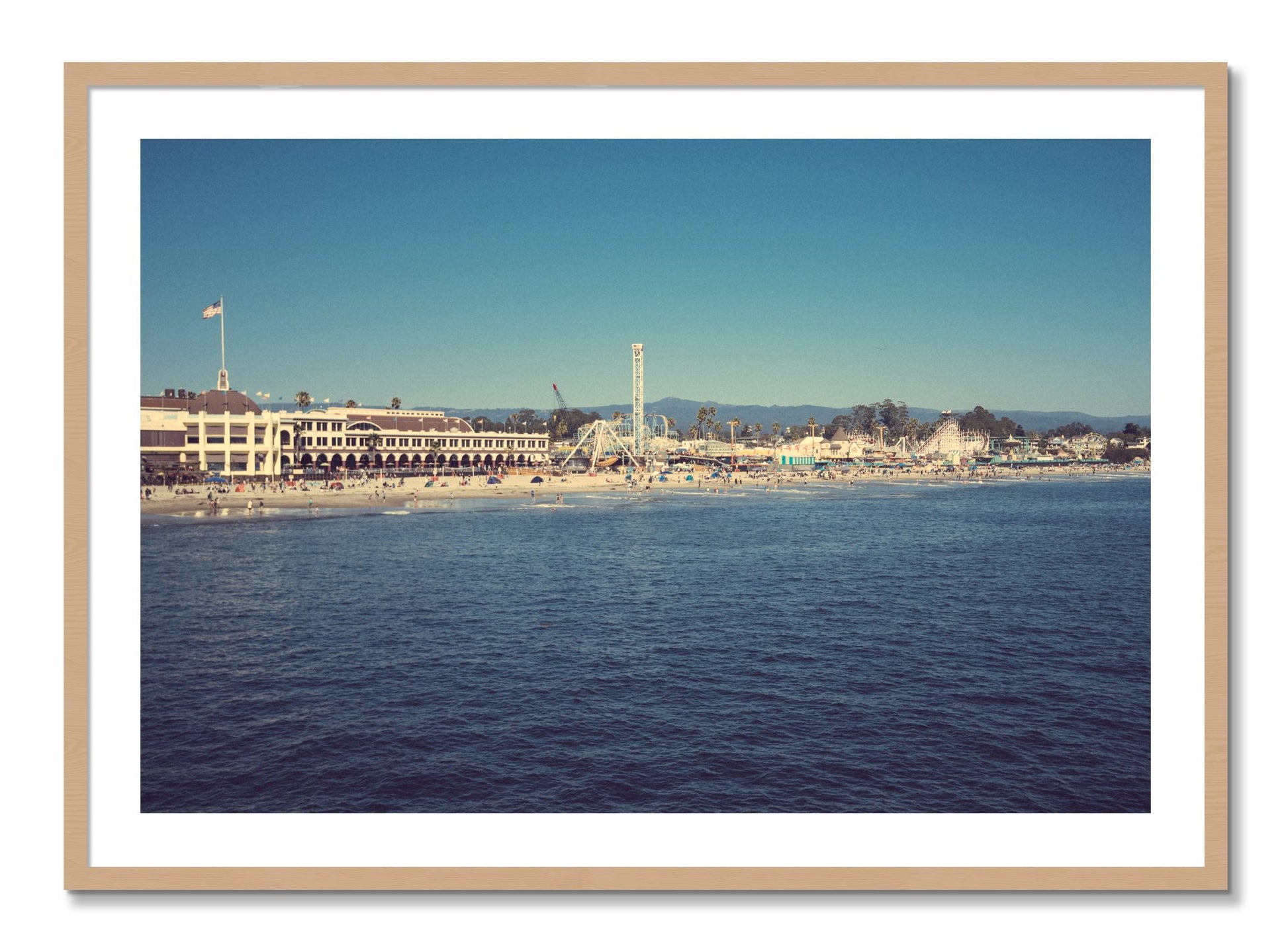 Framed photograph of Summertime In California by Dylan Ozanich, Oak frame, Borders