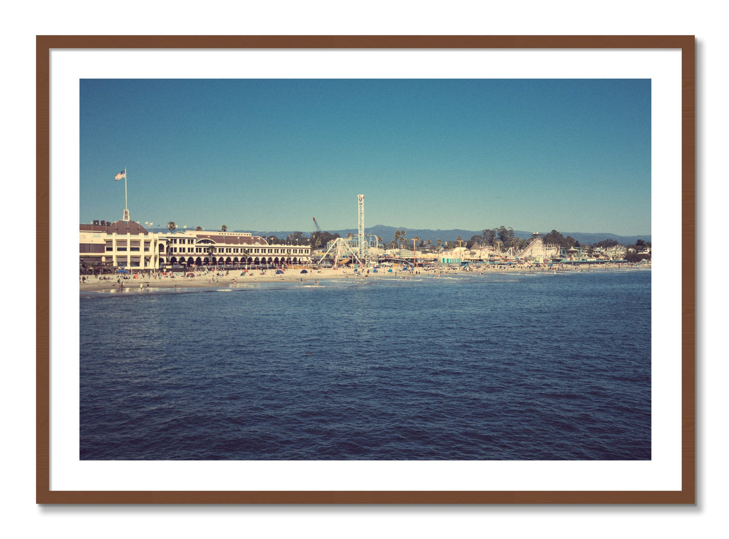 Framed photograph of Summertime In California by Dylan Ozanich, Walnut frame, Borders