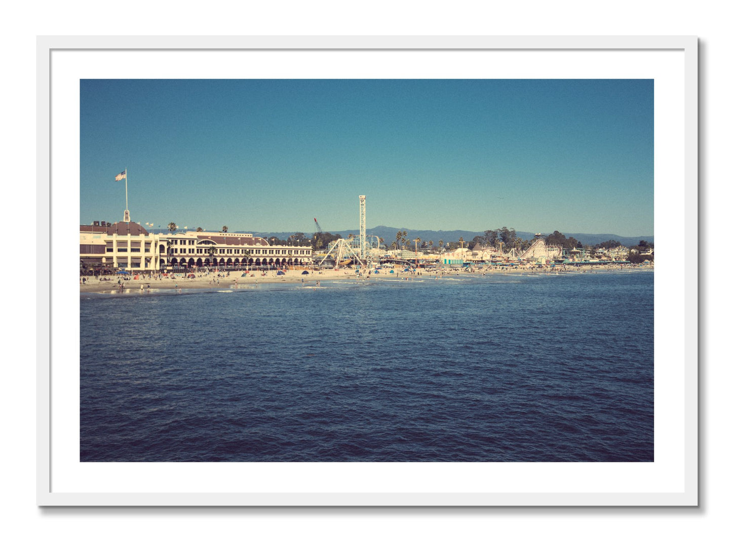 Framed photograph of Summertime In California by Dylan Ozanich, White frame, Borders