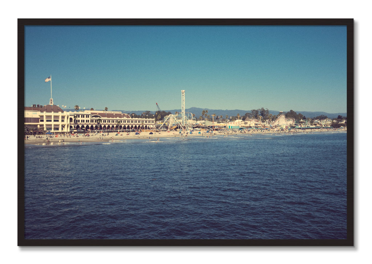 Framed photograph of Summertime In California by Dylan Ozanich, Black Walnut frame, Full Bleed
