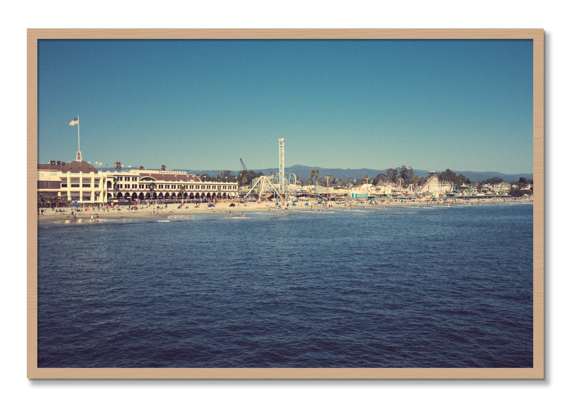 Framed photograph of Summertime In California by Dylan Ozanich, Oak frame, Full Bleed