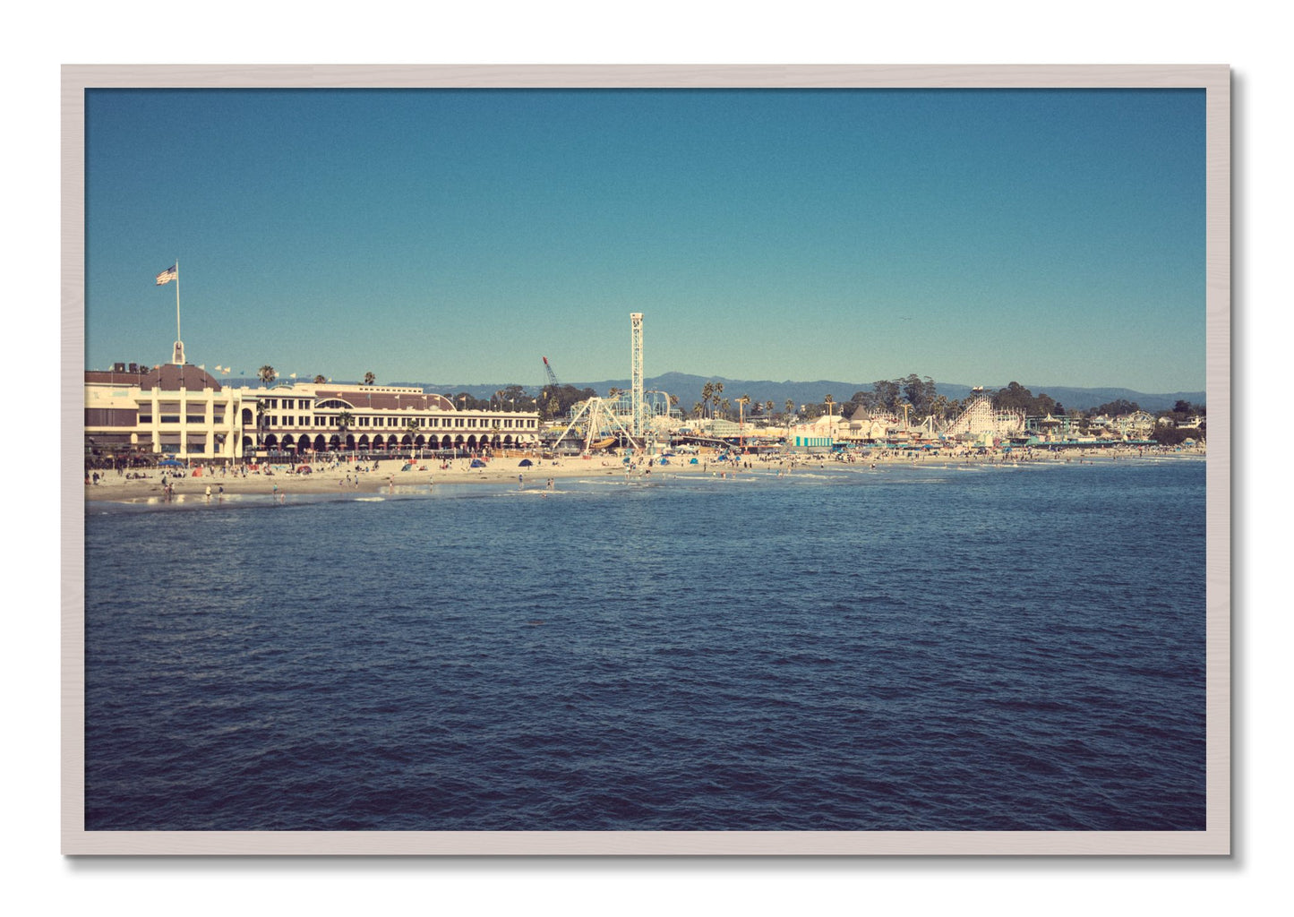 Framed photograph of Summertime In California by Dylan Ozanich, White Maple frame, Full Bleed