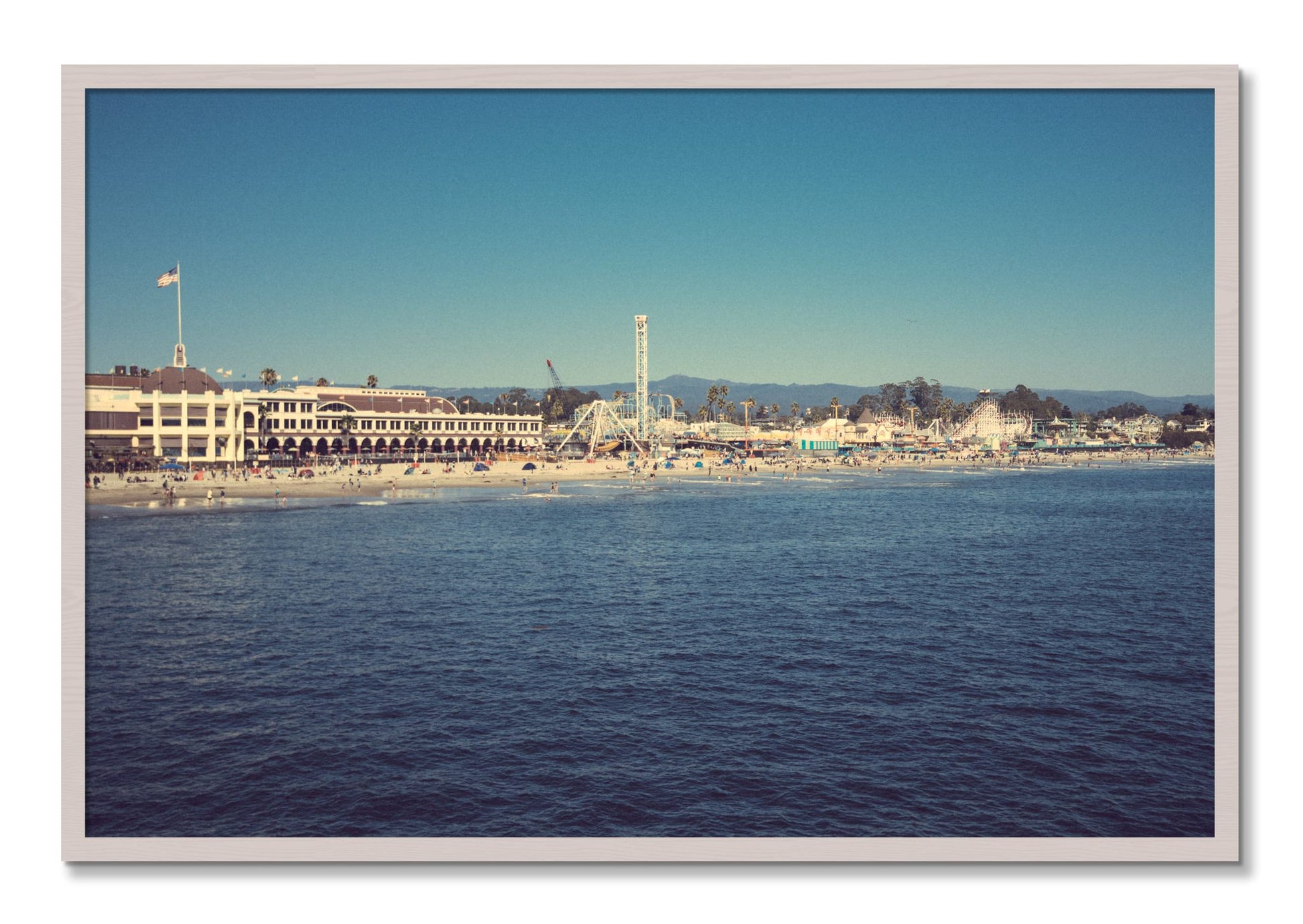Framed photograph of Summertime In California by Dylan Ozanich, White Maple frame, Full Bleed
