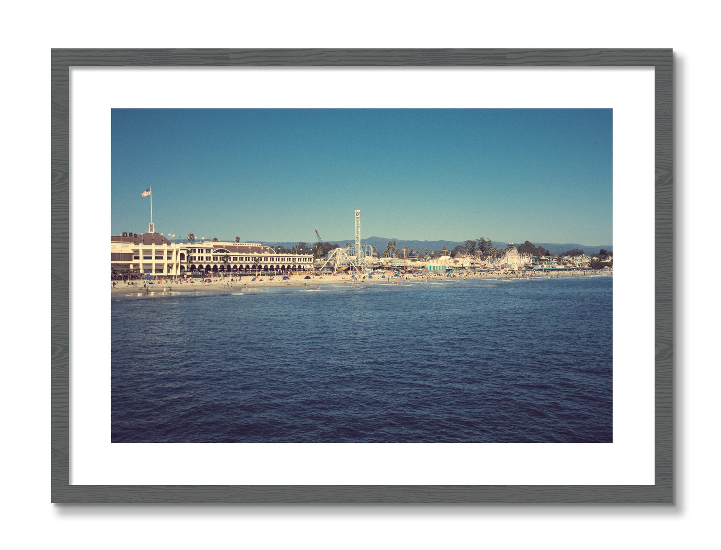 Framed photograph of Summertime In California by Dylan Ozanich, Grey frame, Borders