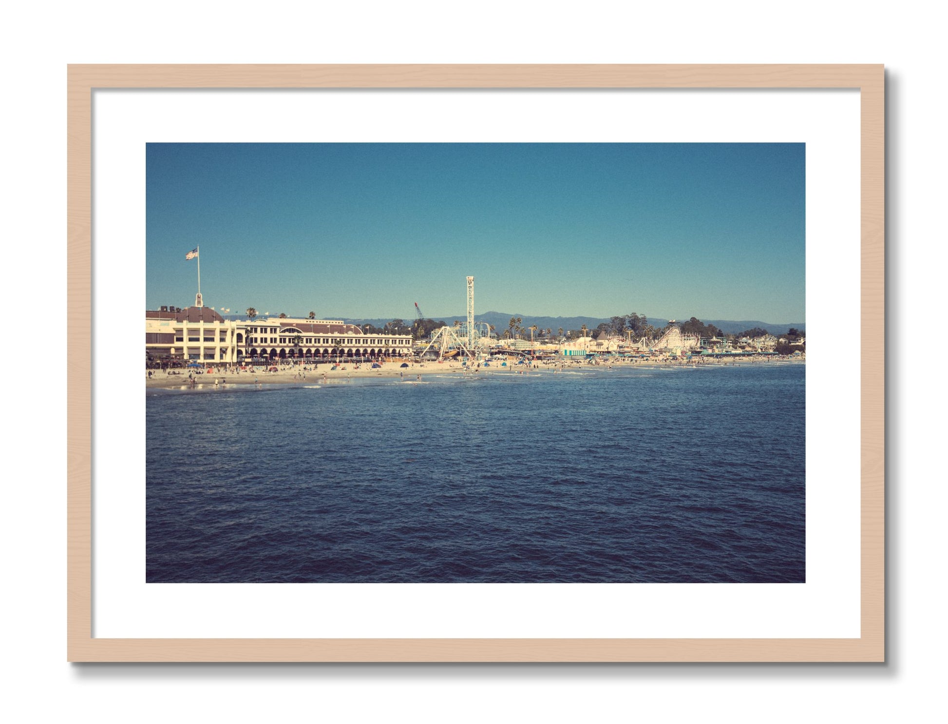 Framed photograph of Summertime In California by Dylan Ozanich, Maple frame, Borders
