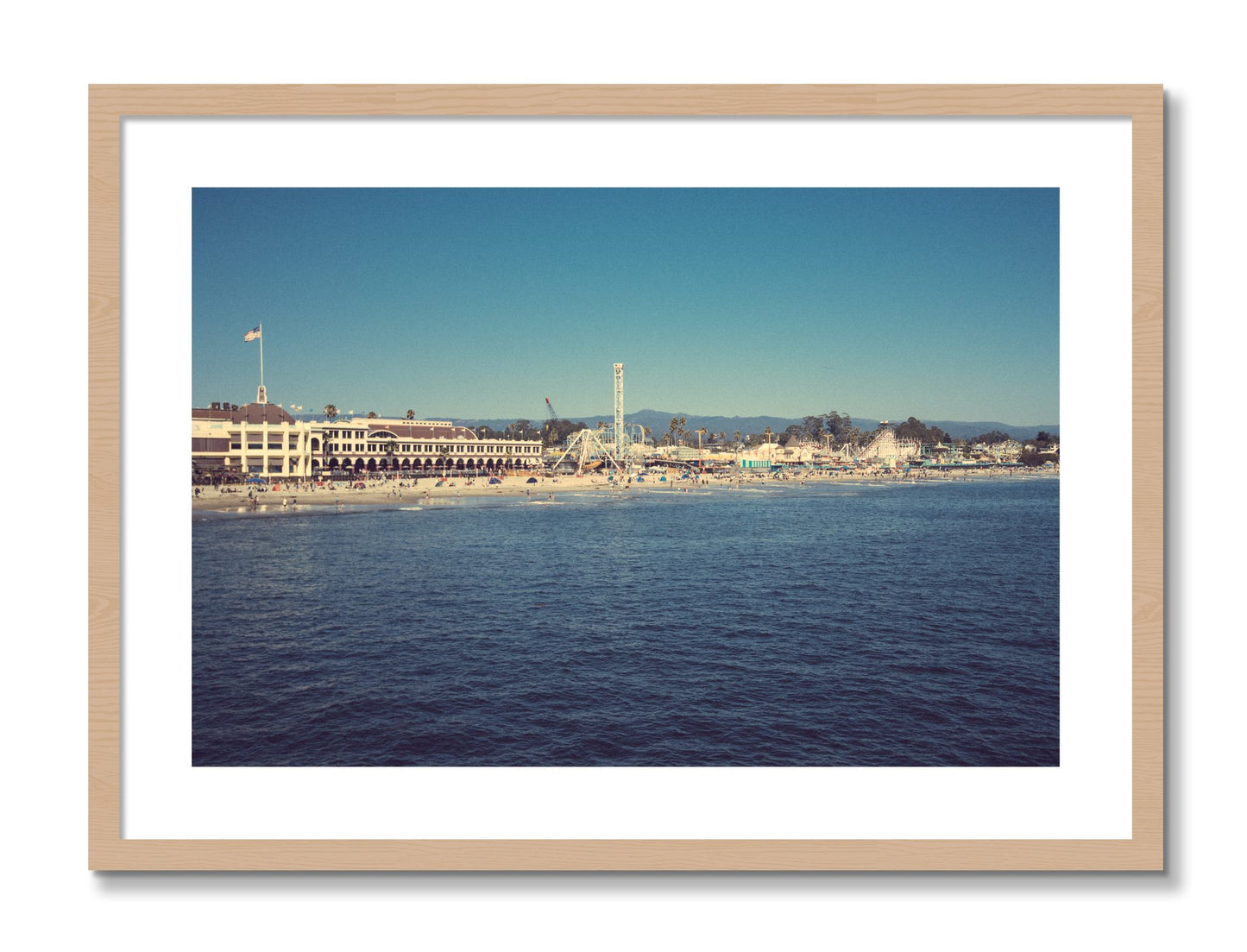 Framed photograph of Summertime In California by Dylan Ozanich, Oak frame, Borders