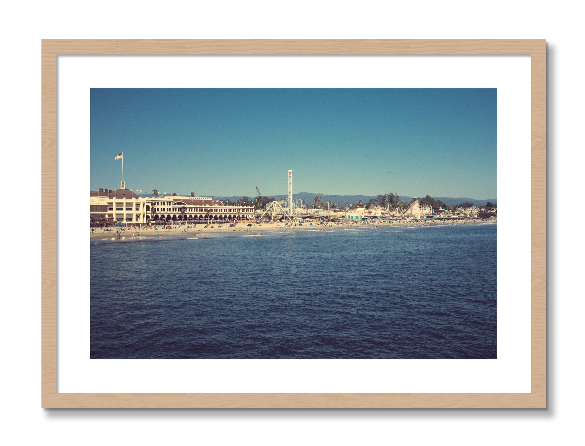 Framed photograph of Summertime In California by Dylan Ozanich, Oak frame, Borders