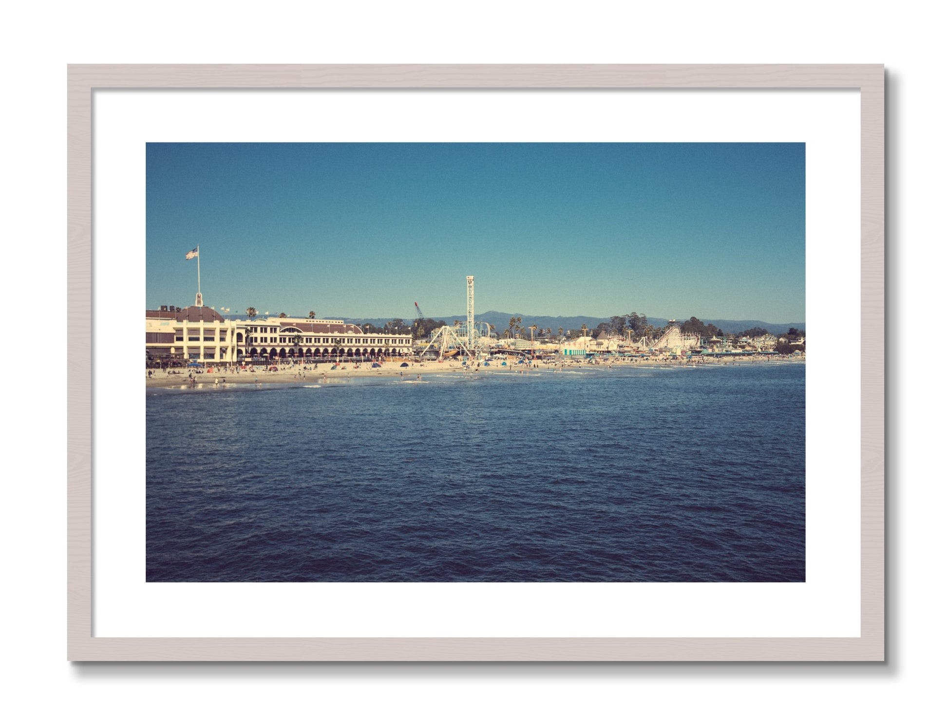 Framed photograph of Summertime In California by Dylan Ozanich, White Maple frame, Borders