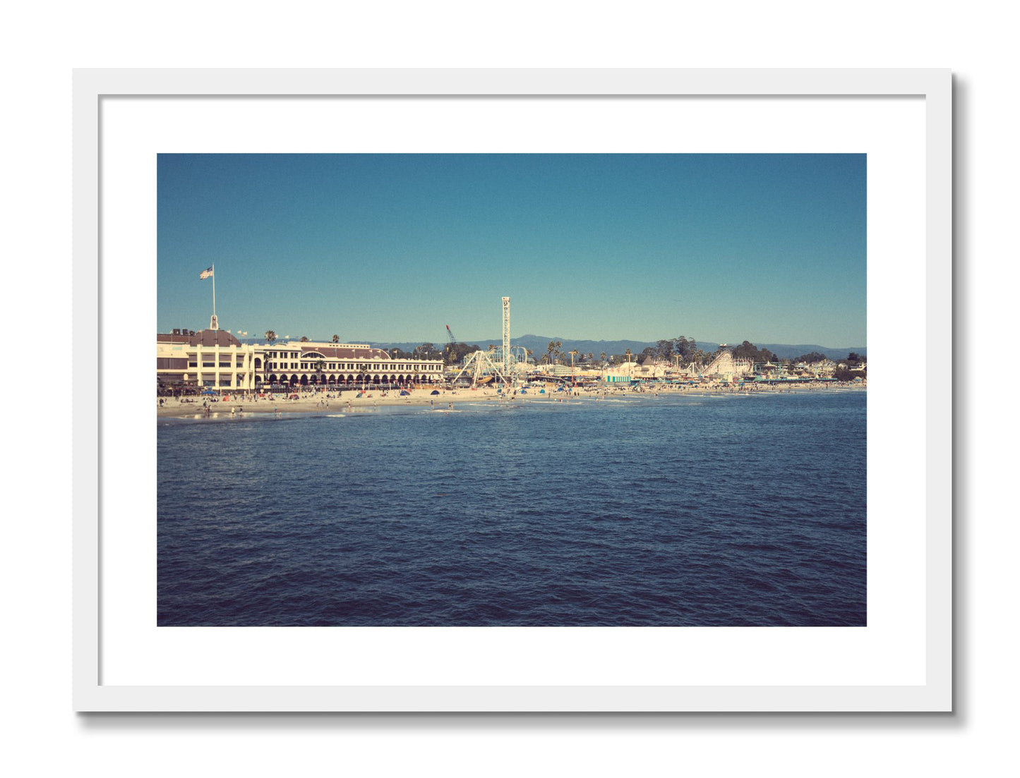 Framed photograph of Summertime In California by Dylan Ozanich, White frame, Borders