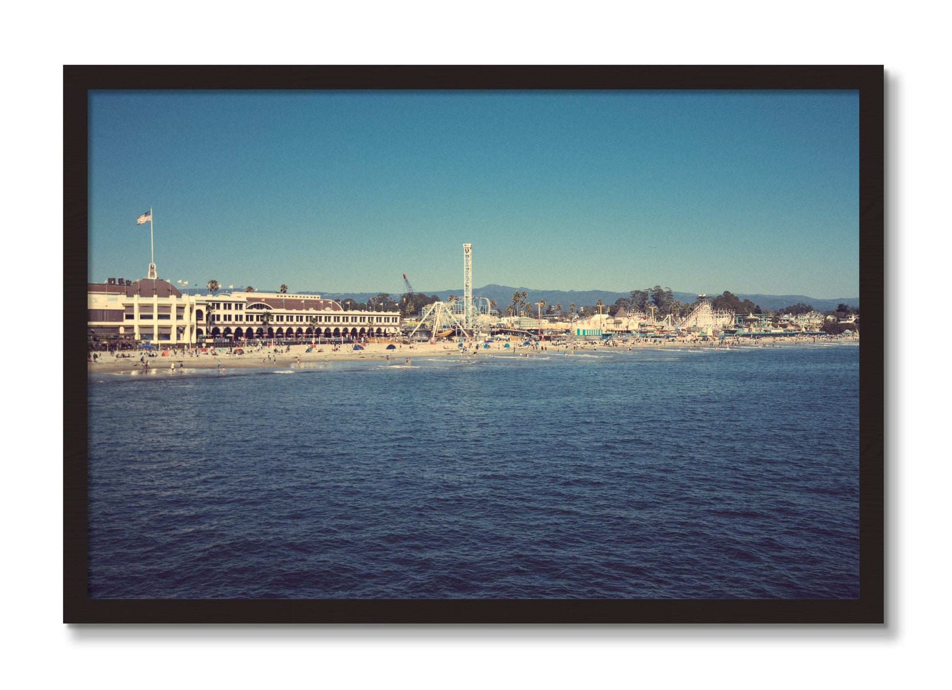 Framed photograph of Summertime In California by Dylan Ozanich, Black Walnut frame, Full Bleed